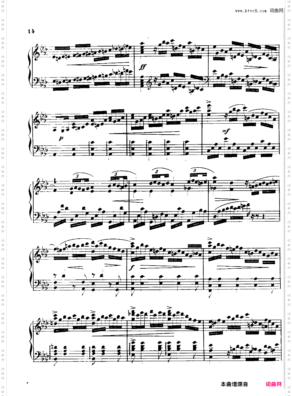 降A大调第三钢琴奏鸣曲 Piano Sonata No·3 Op·68