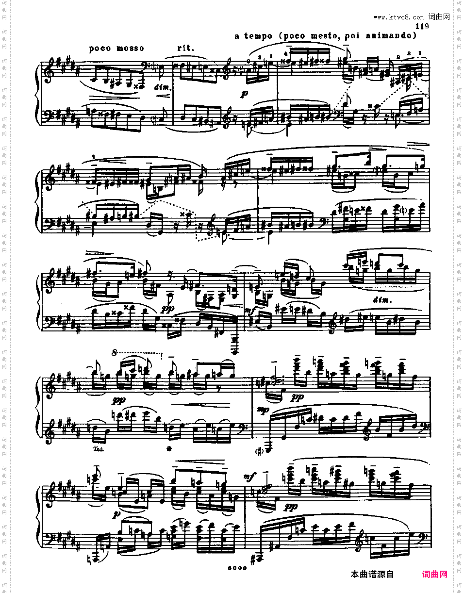 升g小调第五钢琴奏鸣曲 Piano Sonata No·5 in g-sharp Minor Op·22