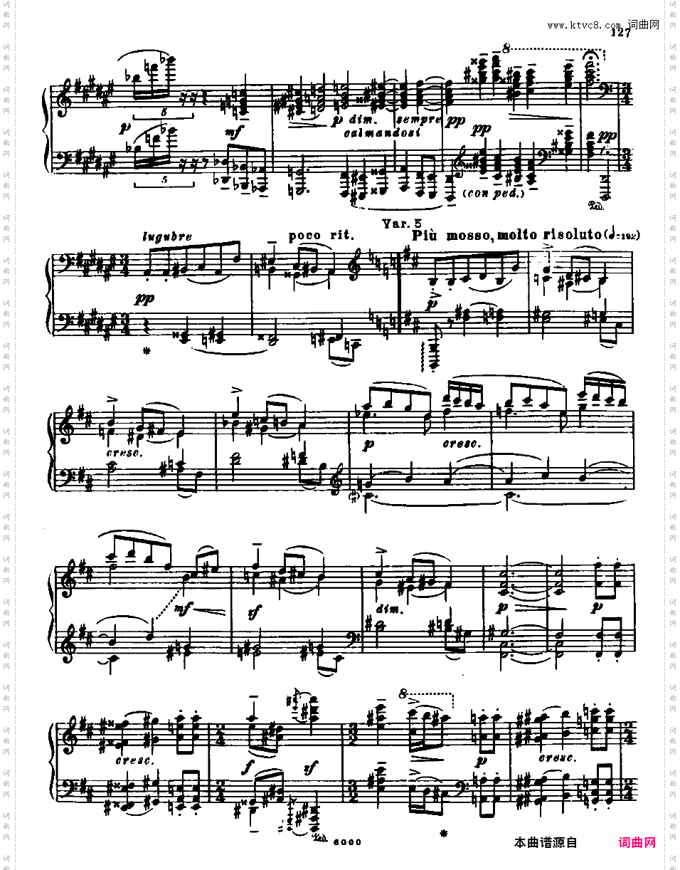 升g小调第五钢琴奏鸣曲 Piano Sonata No·5 in g-sharp Minor Op·22