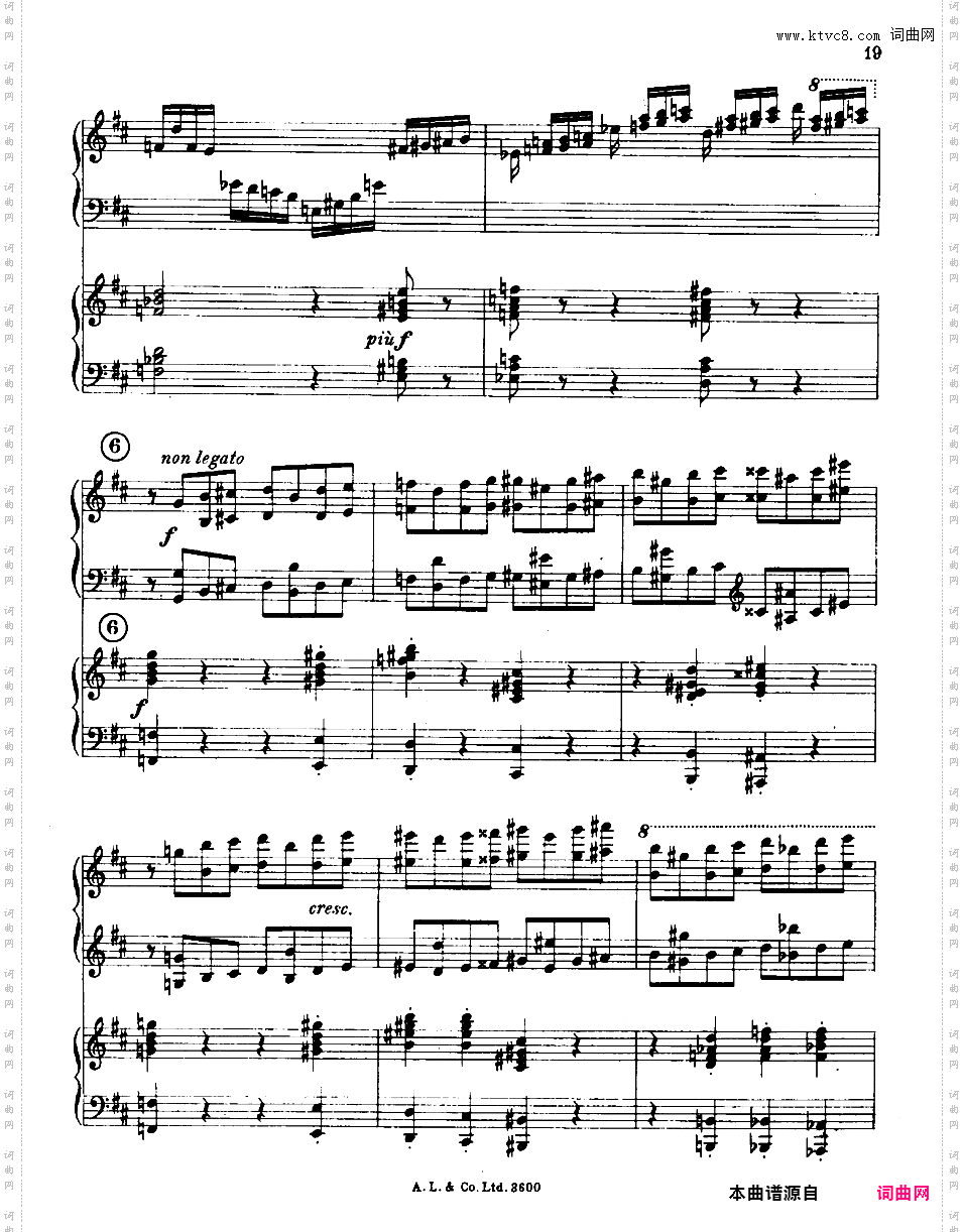 第二钢琴协奏Piano Concerto #2 in b op42