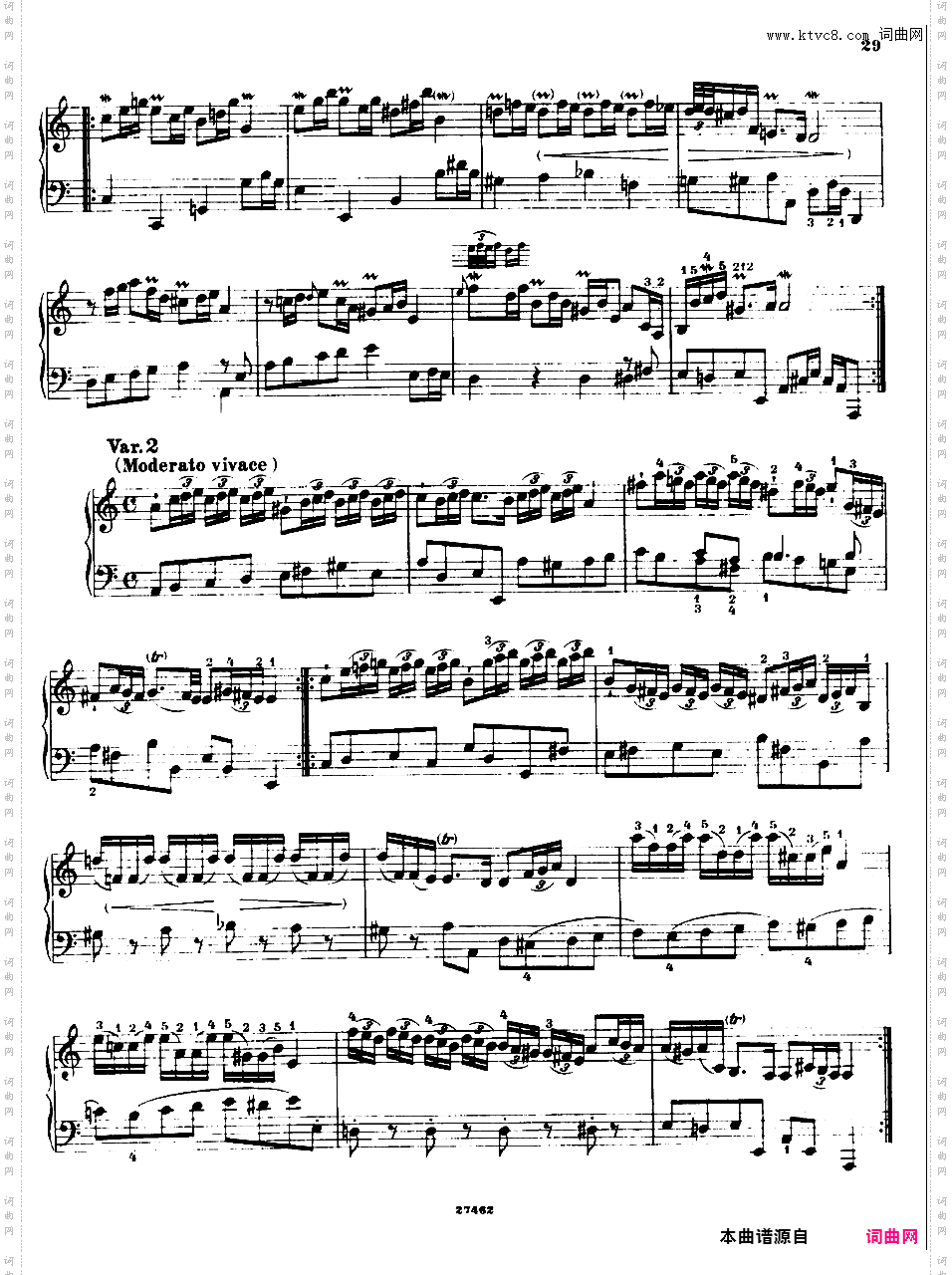 ------改编巴赫作品集------Bach-Busoni Aria Variata