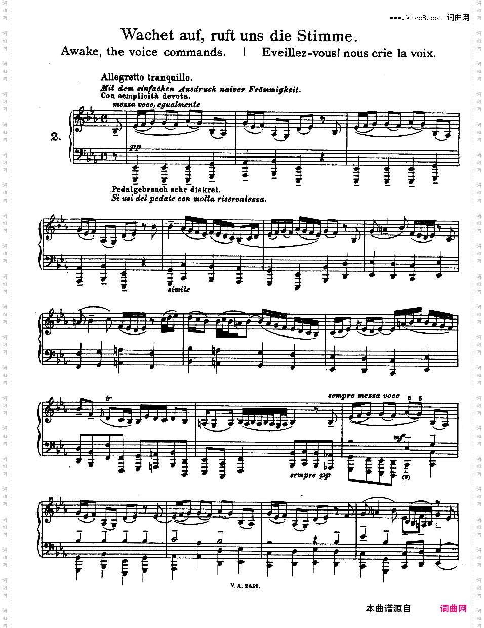 ------改编巴赫作品集------Bach-Busoni bwv645 Wachet auf