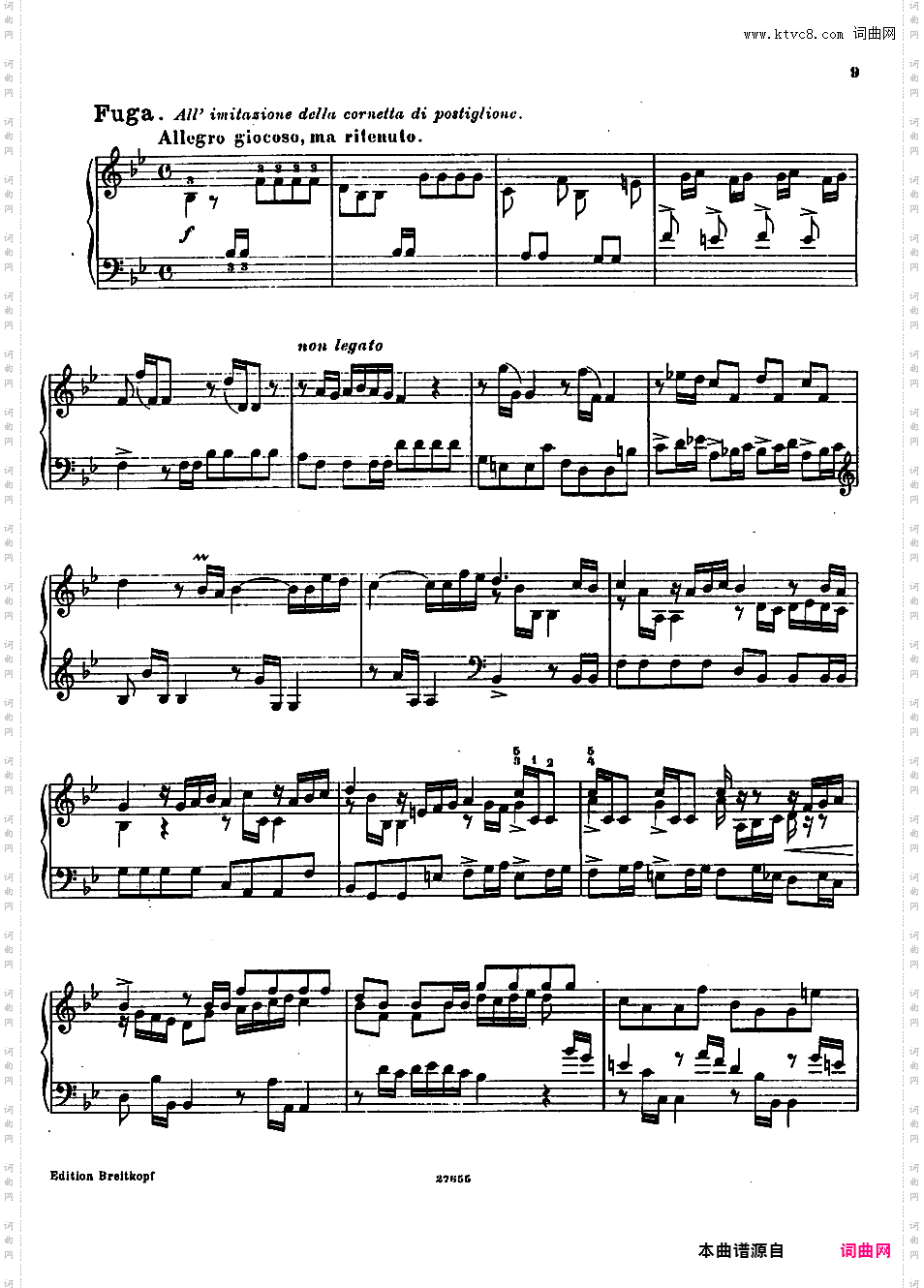 ------改编巴赫作品集------Bach-Busoni Capriccio on the departure of a brother