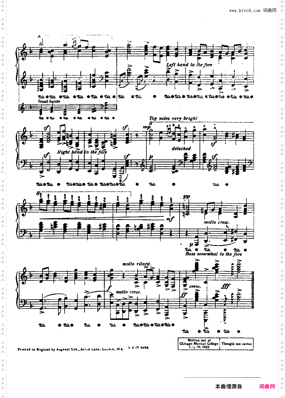 改编亨德尔Handel-GraingerHandel-Grainger 1922 Hornpipe