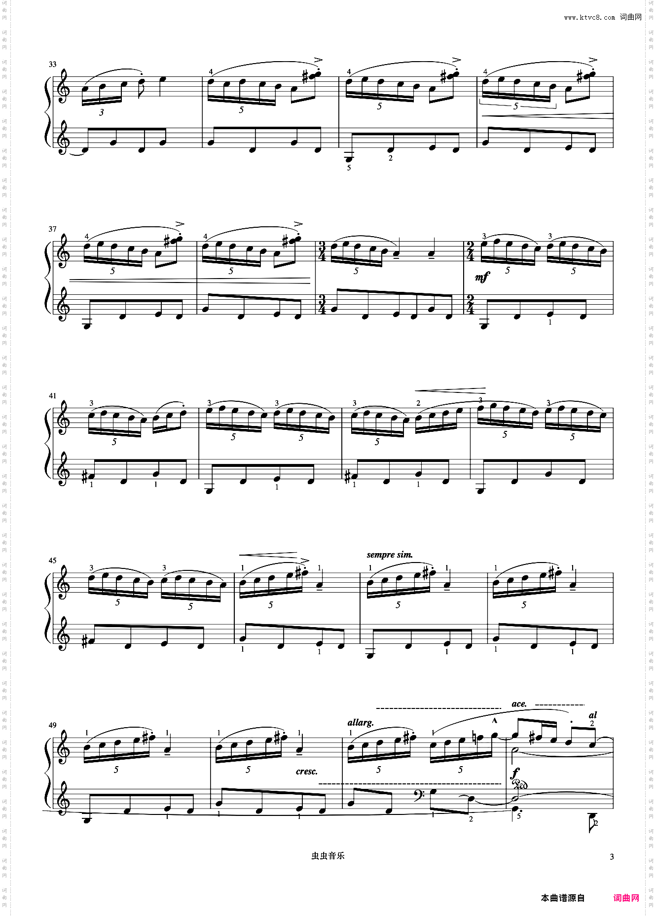 风笛《巴托克小宇宙钢琴教程5》