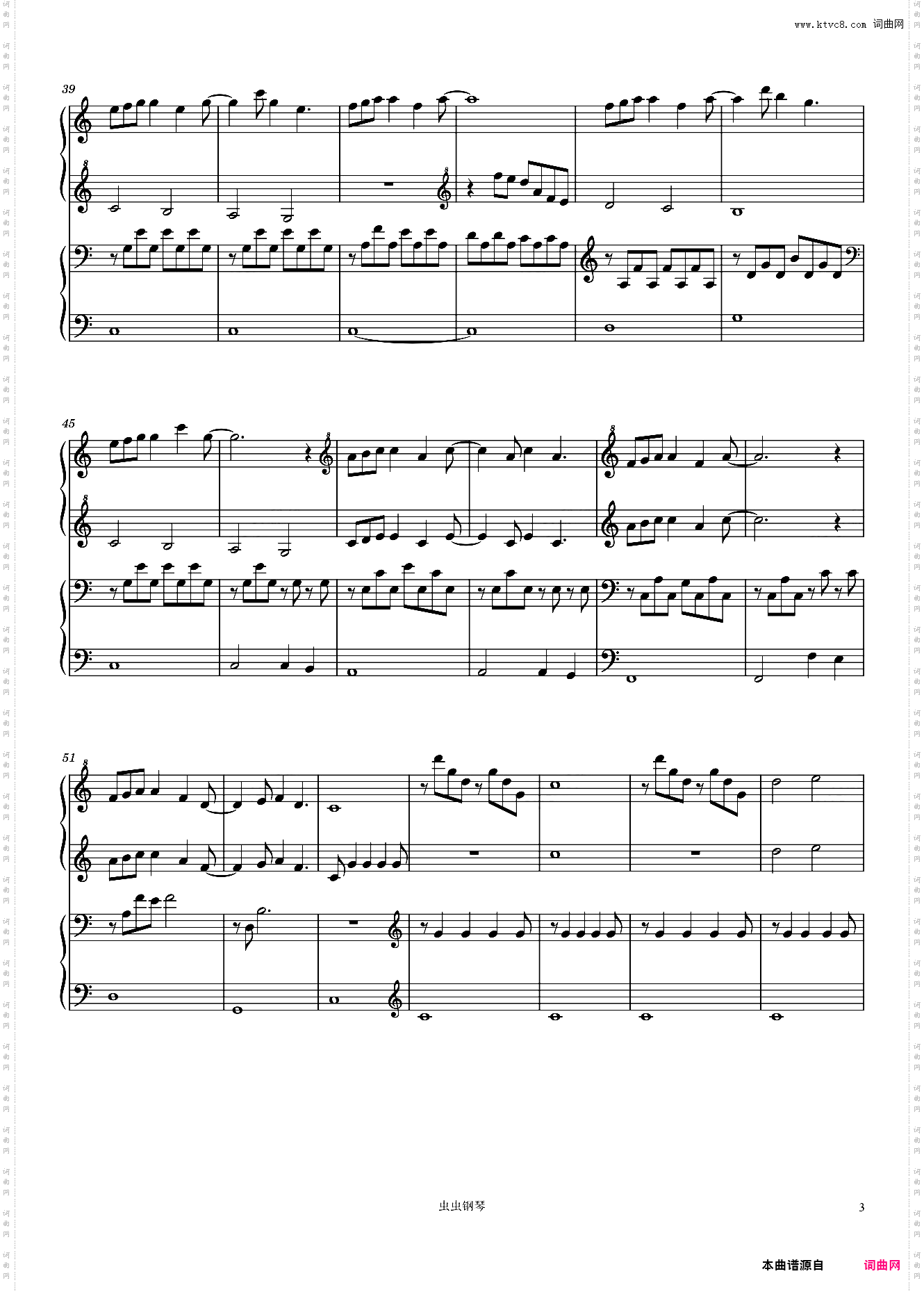 Forrest Gump【四手联弹】-电影《阿甘正传》插曲