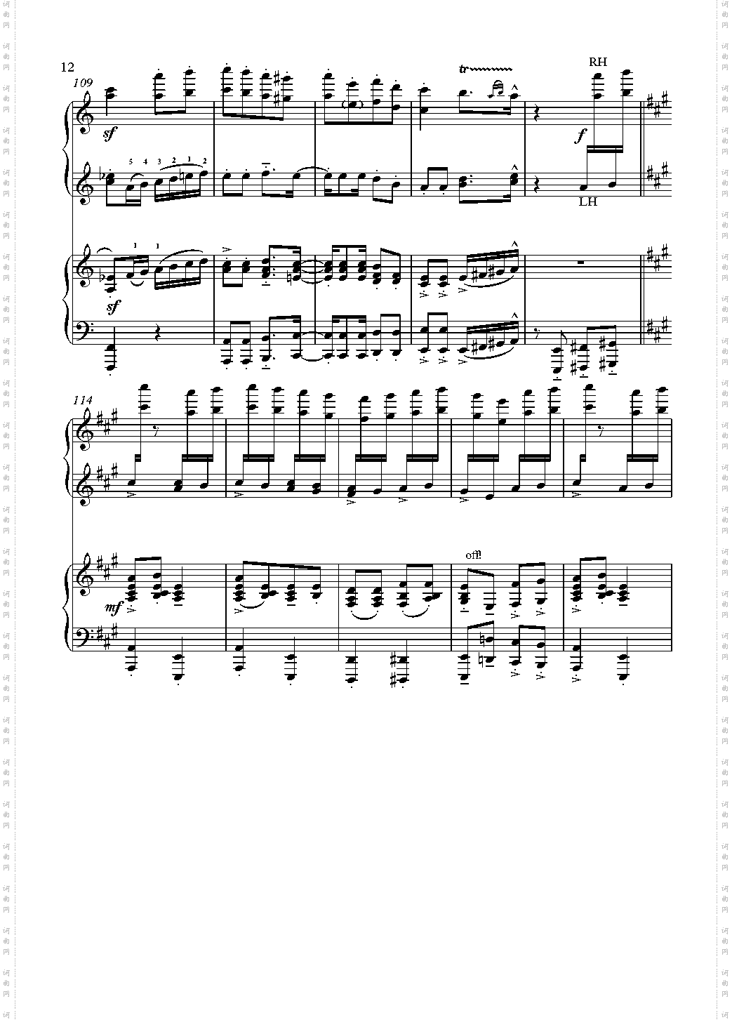 巴西桑巴土耳其进行曲四手联弹
