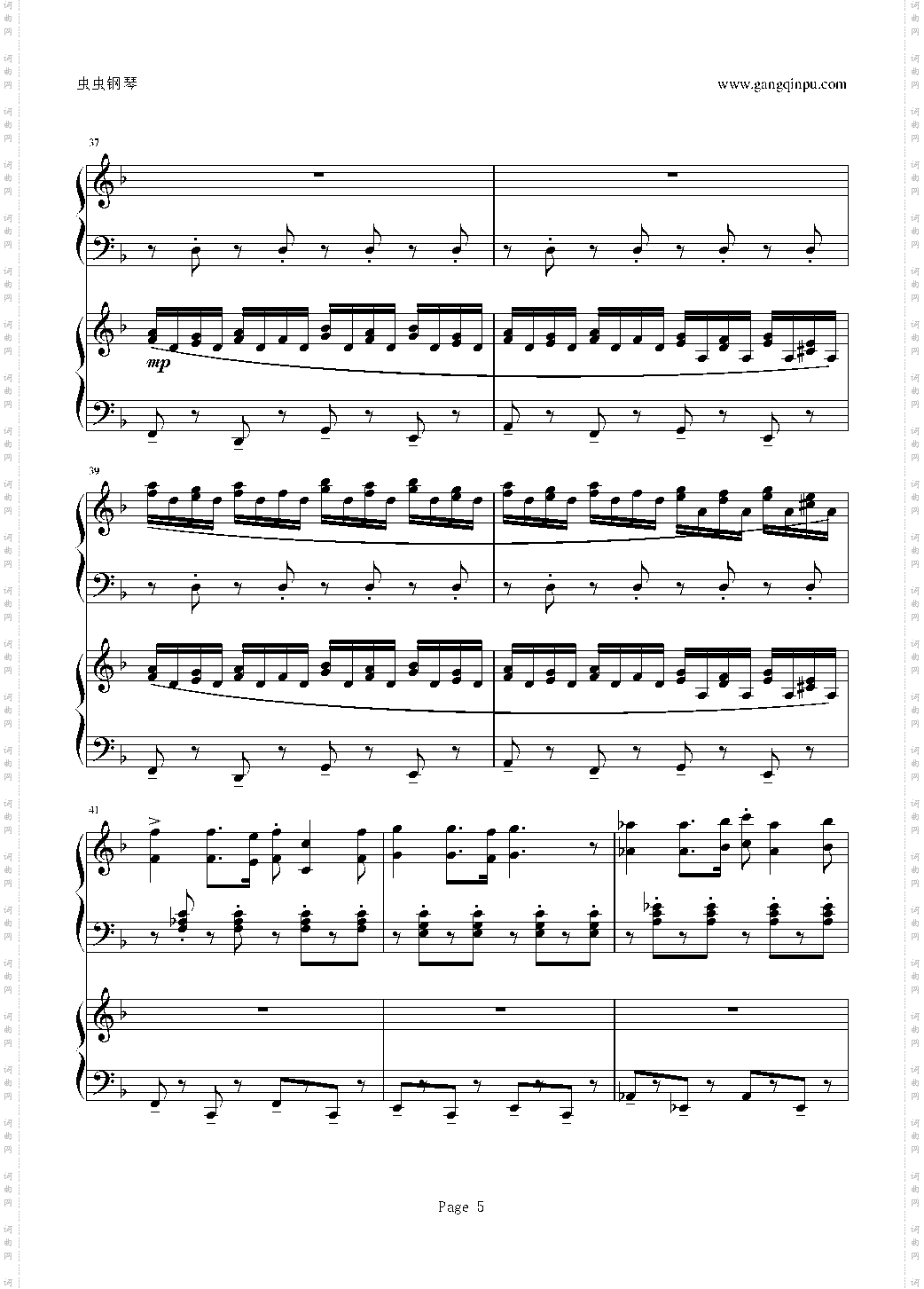 红色警戒3主题曲 《苏维埃进行曲》 Red Alert 3 - Soviet March 四手联弹