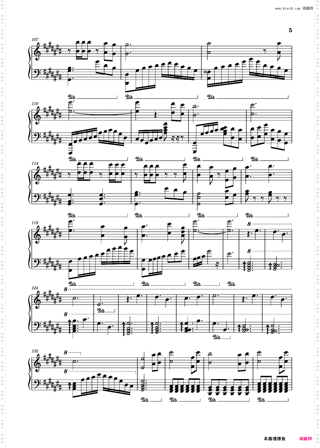 钢琴原调 Time Reflection王者荣耀时之恋人bgm