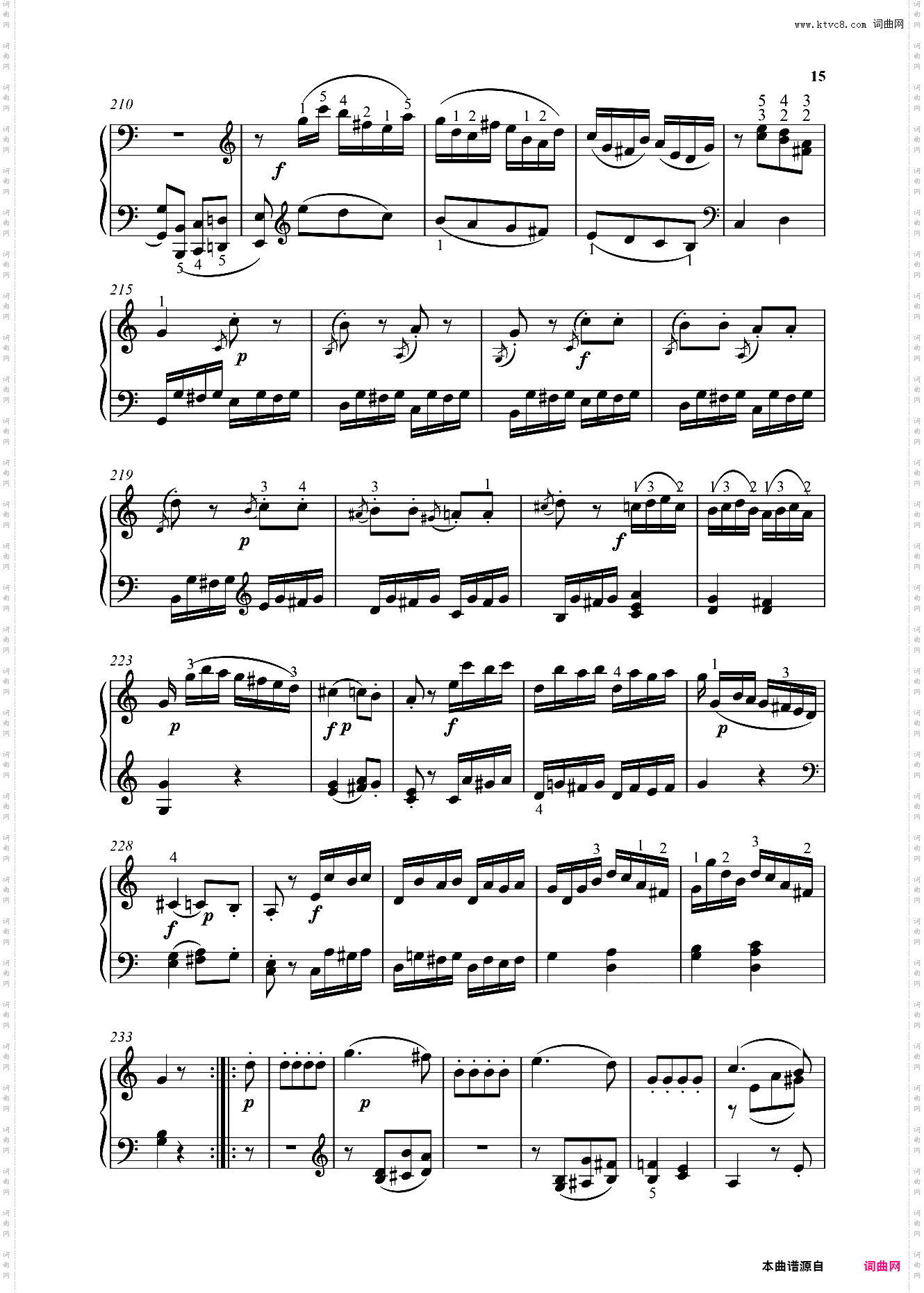 钢琴奏鸣曲KV279