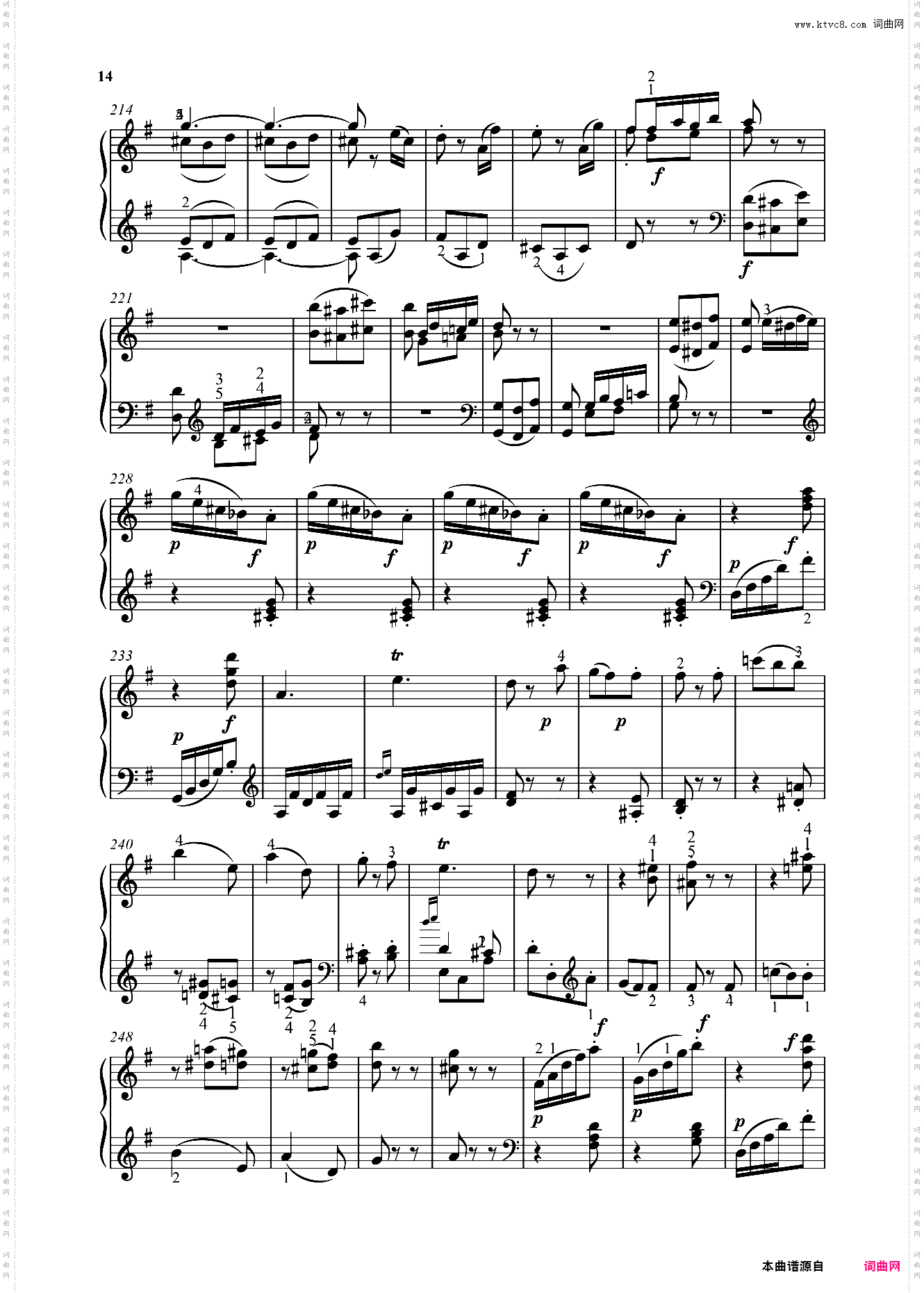 钢琴奏鸣曲KV283