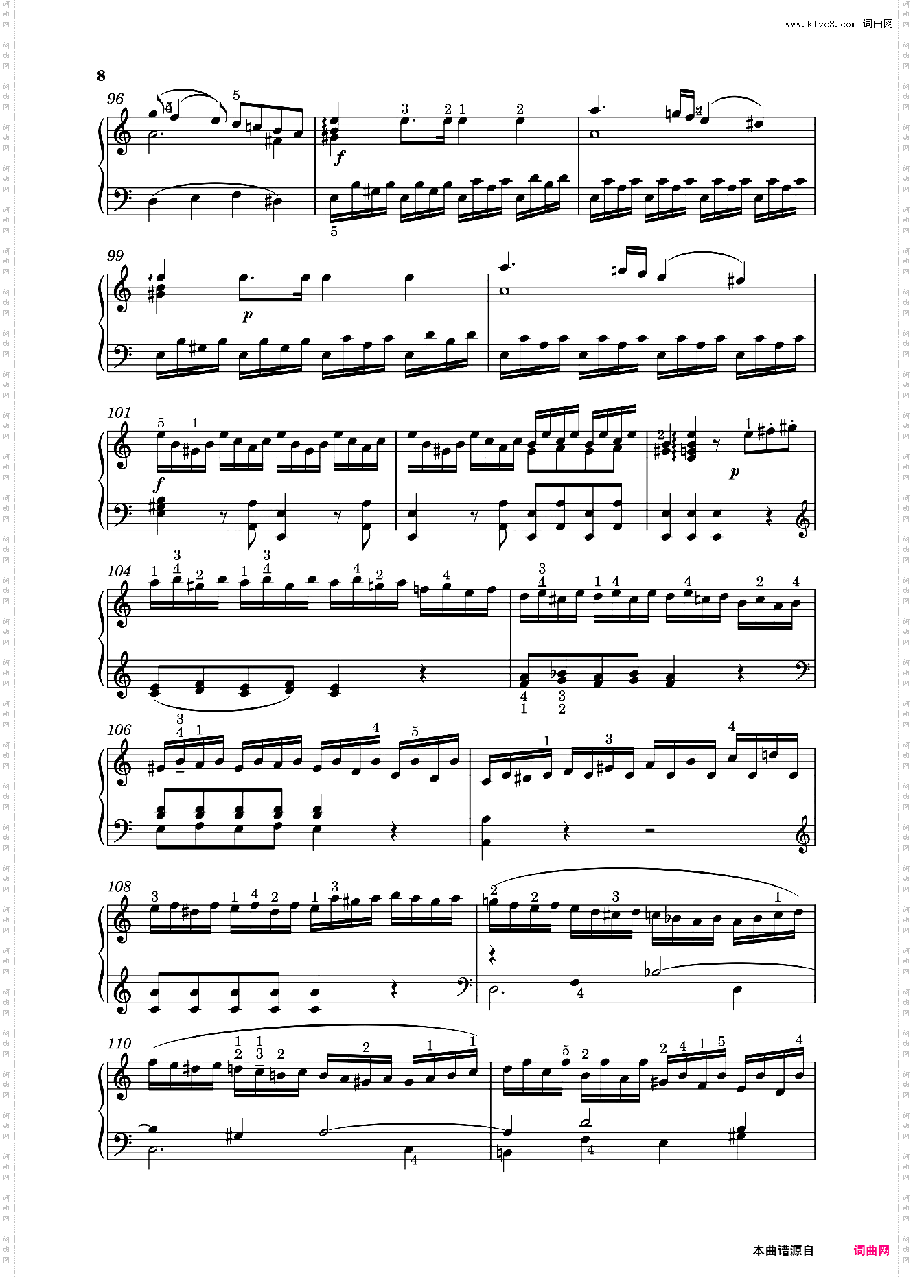 钢琴奏鸣曲KV310