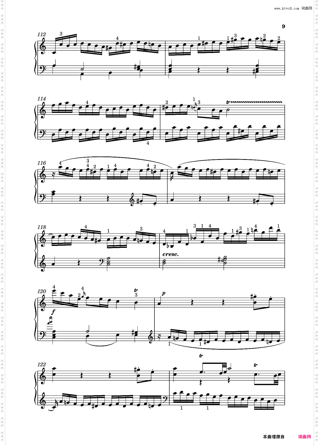 钢琴奏鸣曲KV310