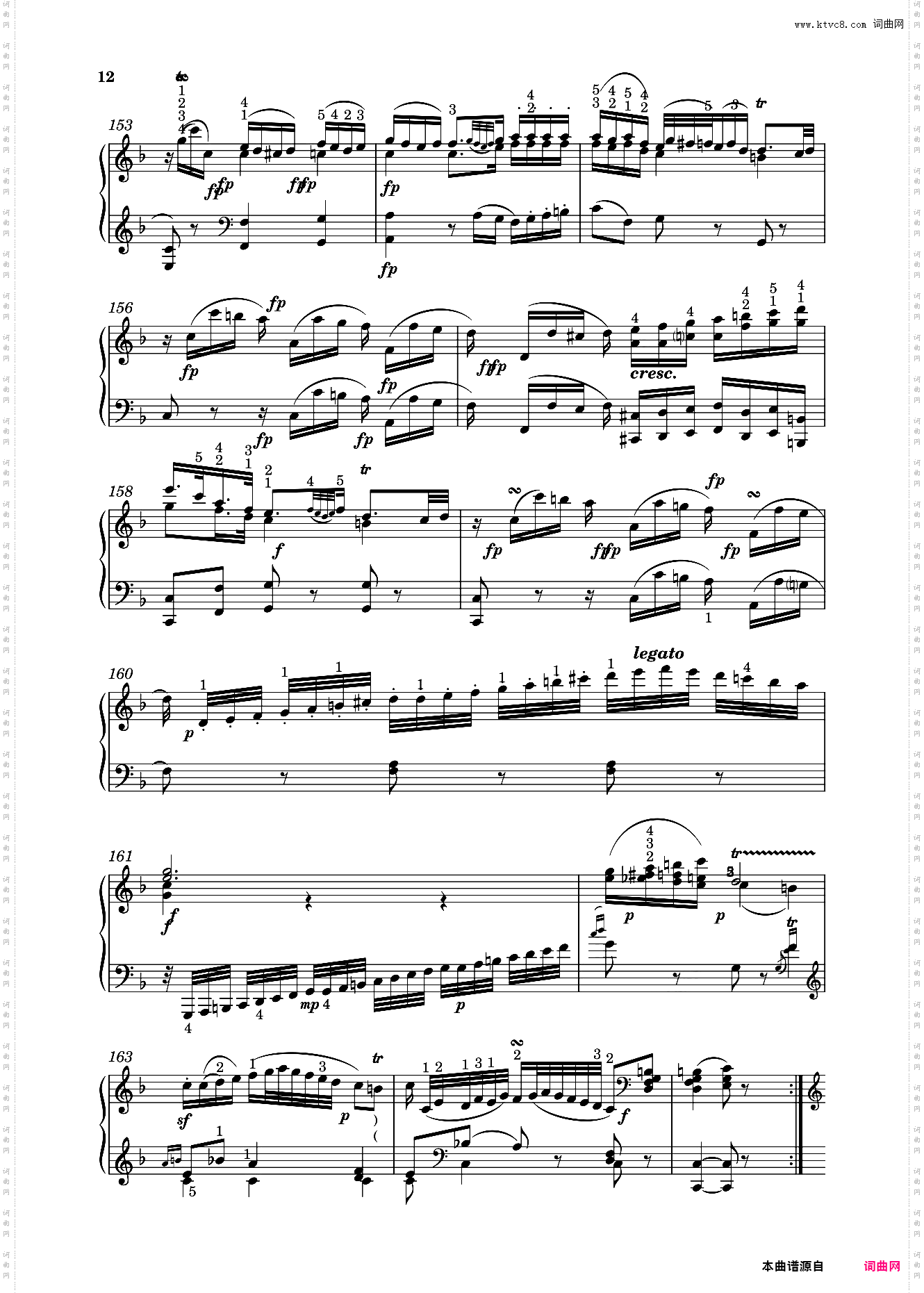 钢琴奏鸣曲KV310