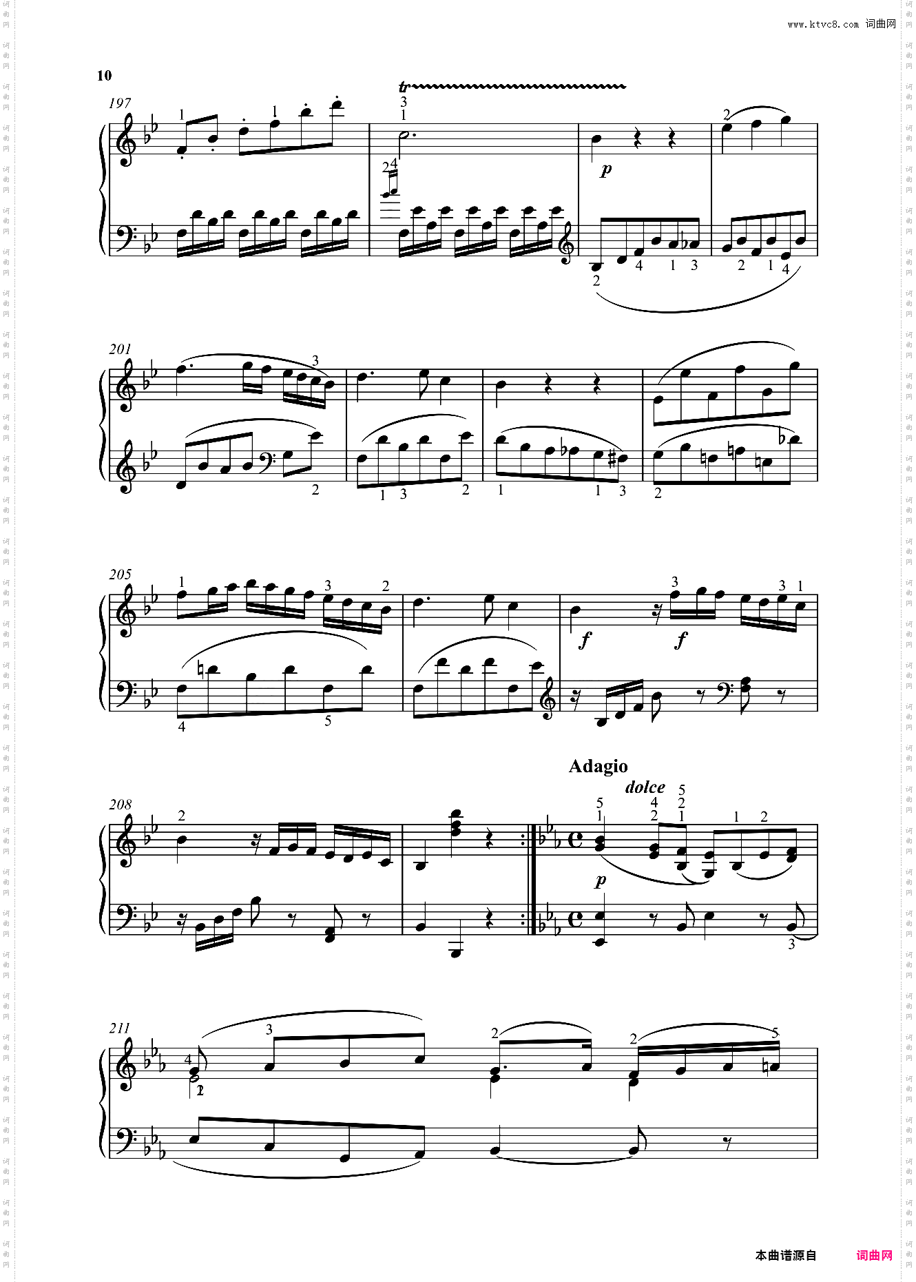 钢琴奏鸣曲KV570