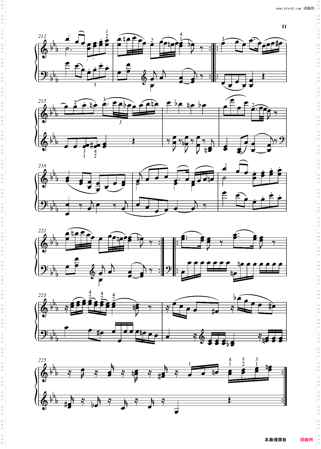 钢琴奏鸣曲KV570