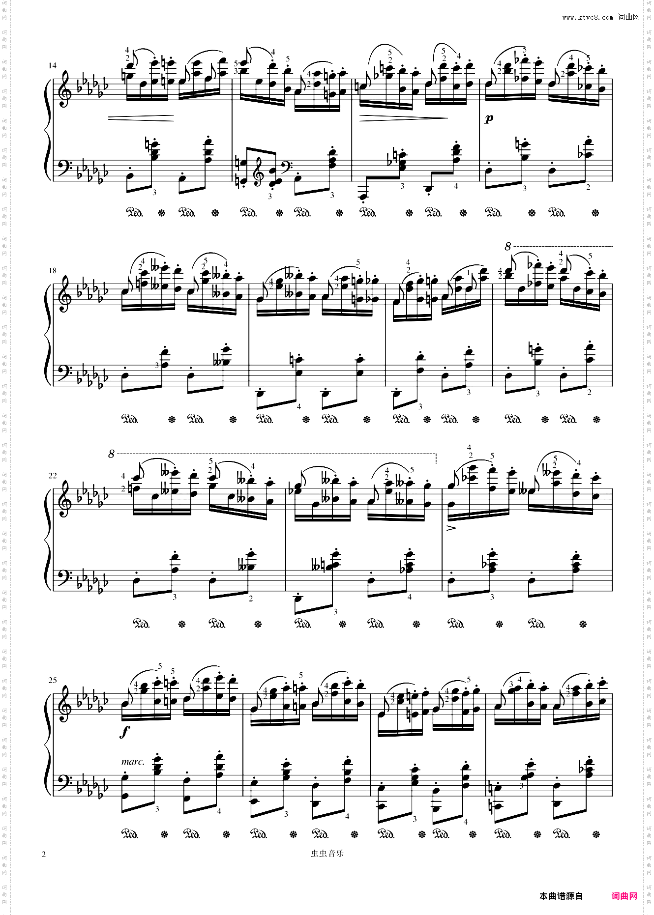 肖邦 蝴蝶 练习曲 带指法 踏板 Op·25 No·9 高清原版重制 Etudes Butterfly