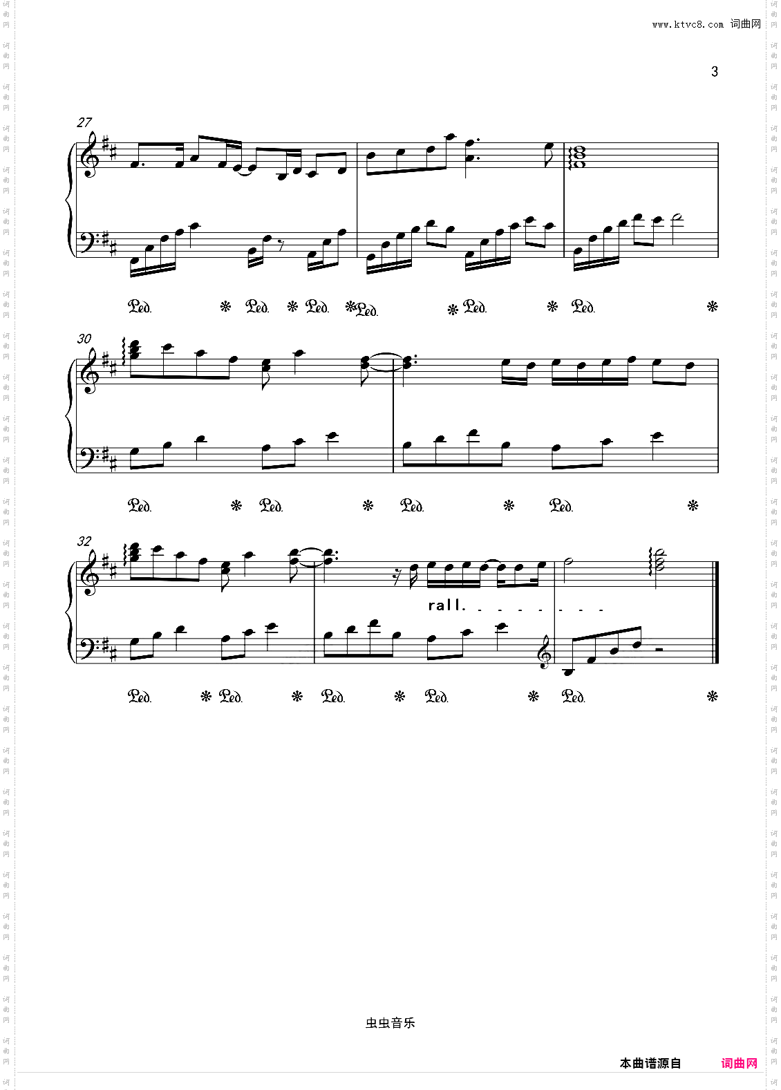 姚六一《隔岸》精编演奏版 钢琴独奏