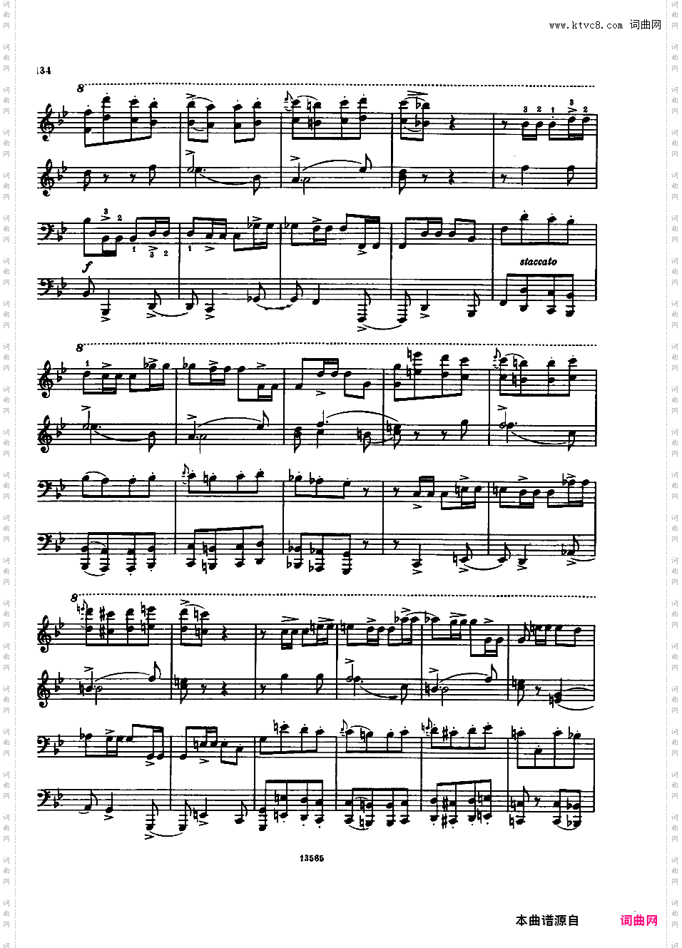 加洛普即兴曲 Impromptu en Galop - 四手联弹