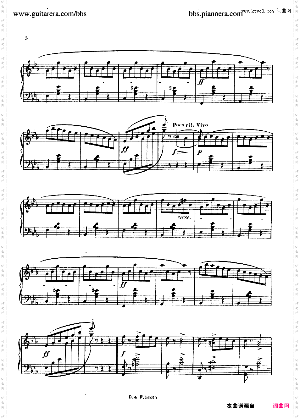 降E大调第一圆舞曲 Valse No·1 in E-flat Major Op·83