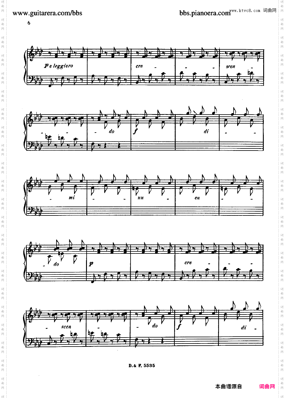 降E大调第一圆舞曲 Valse No·1 in E-flat Major Op·83