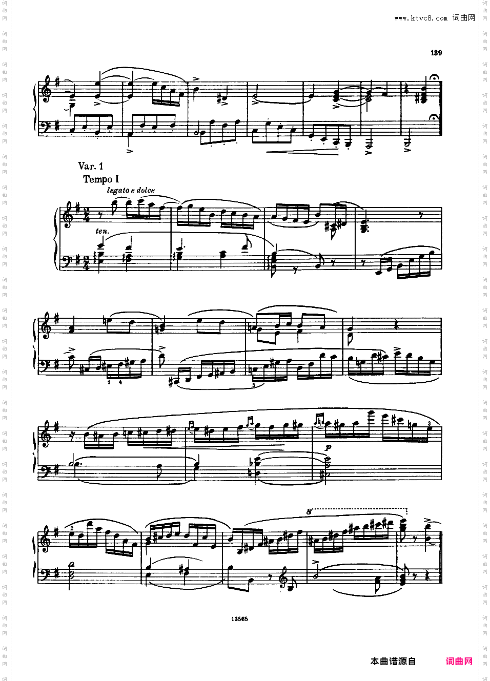 “夜莺”主题变奏曲 Variations on The Nightingale