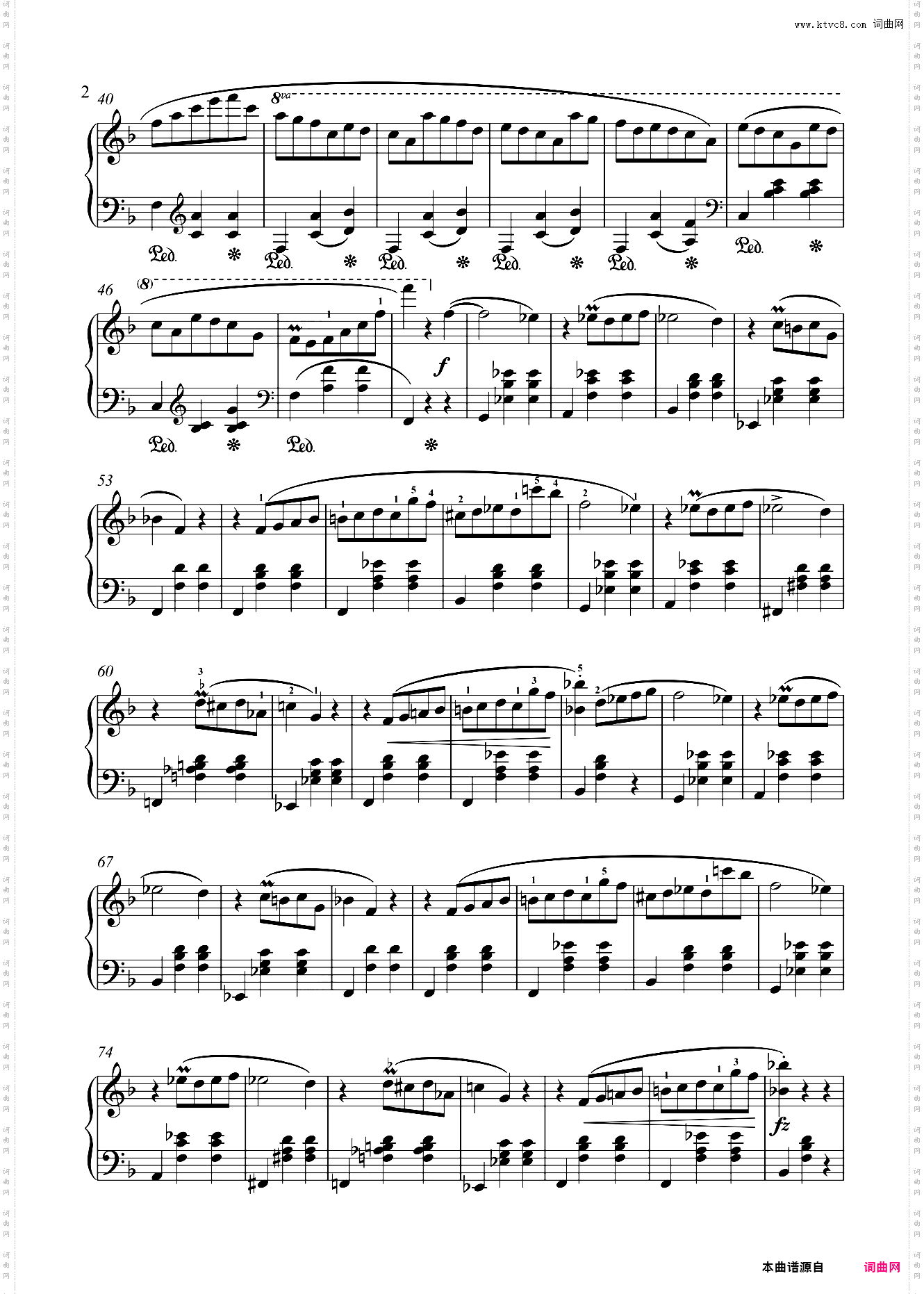 肖邦-F大调辉煌的大圆舞曲 Op·34 No·3