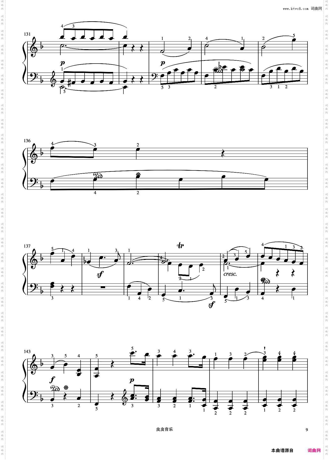 7级 奏鸣曲莫扎特《中国院钢琴考级曲目》