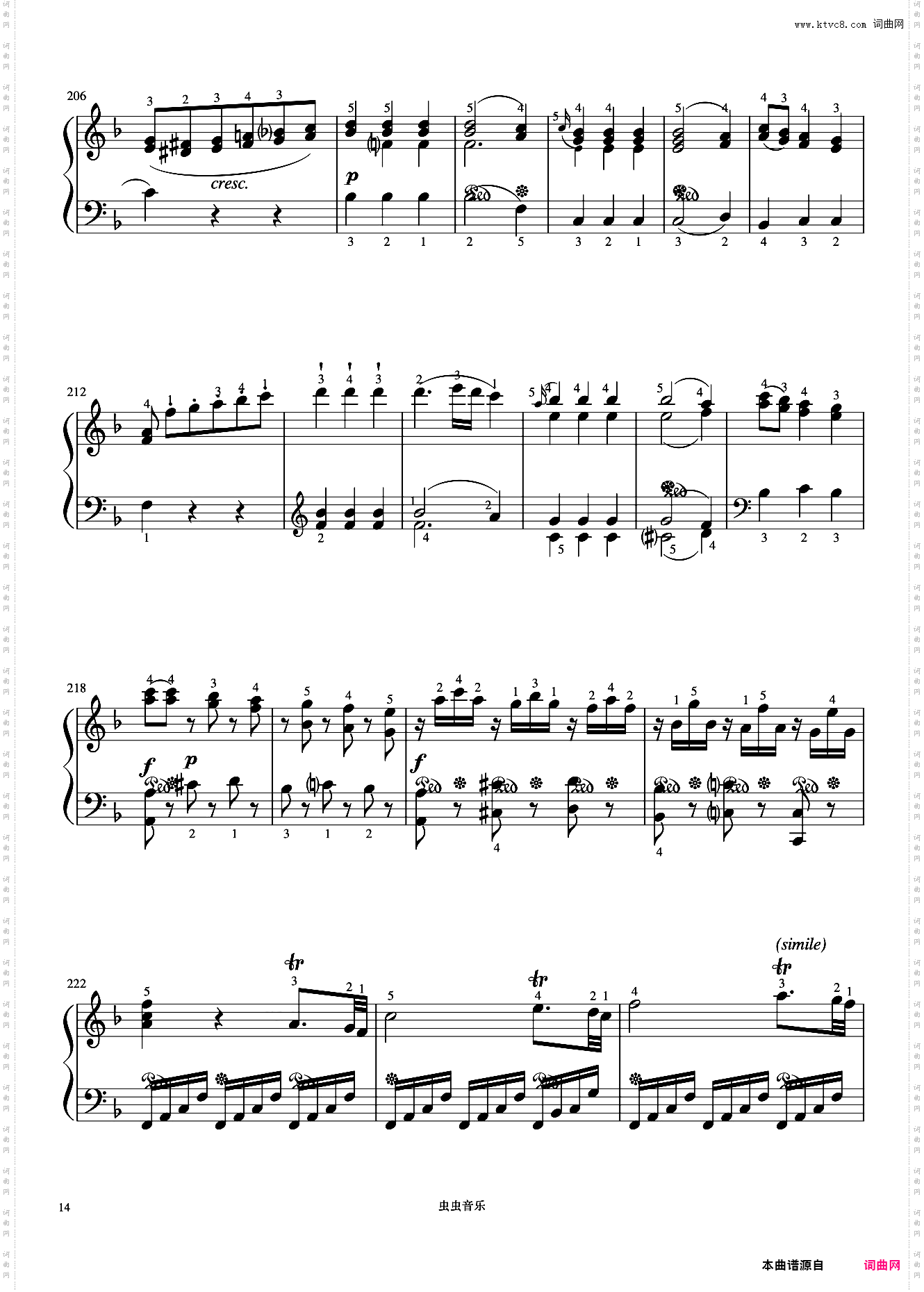 7级 奏鸣曲莫扎特《中国院钢琴考级曲目》