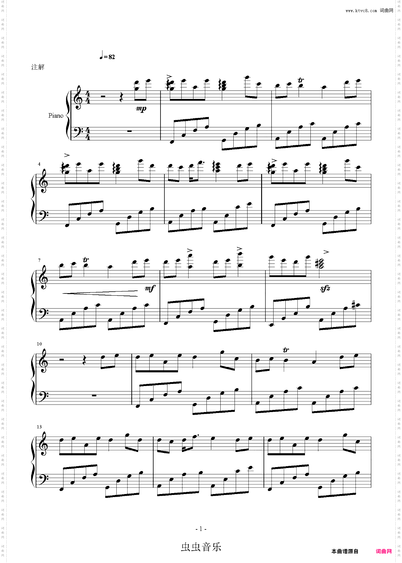 乱写的A小调的曲子