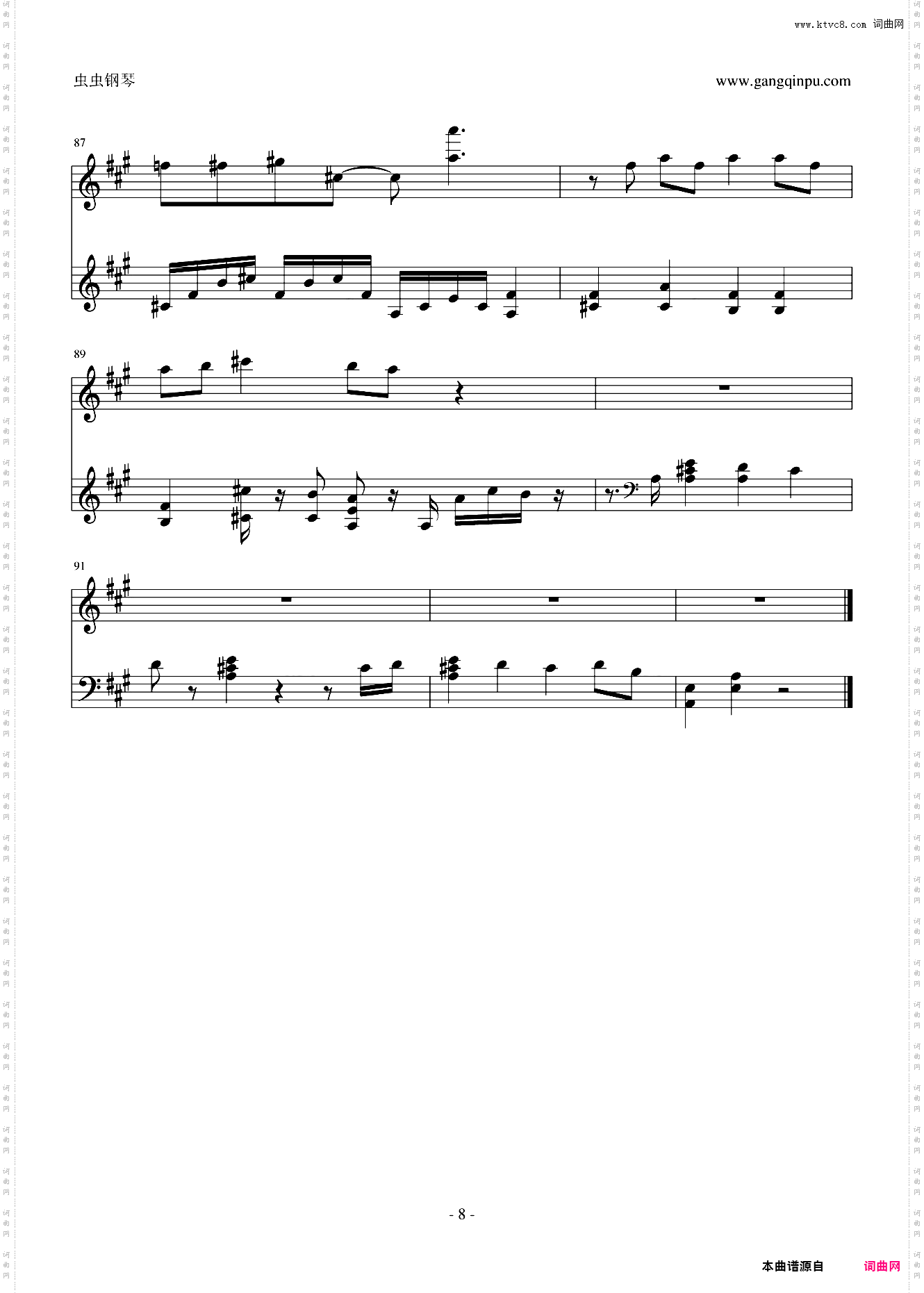 那又如何 钢琴版