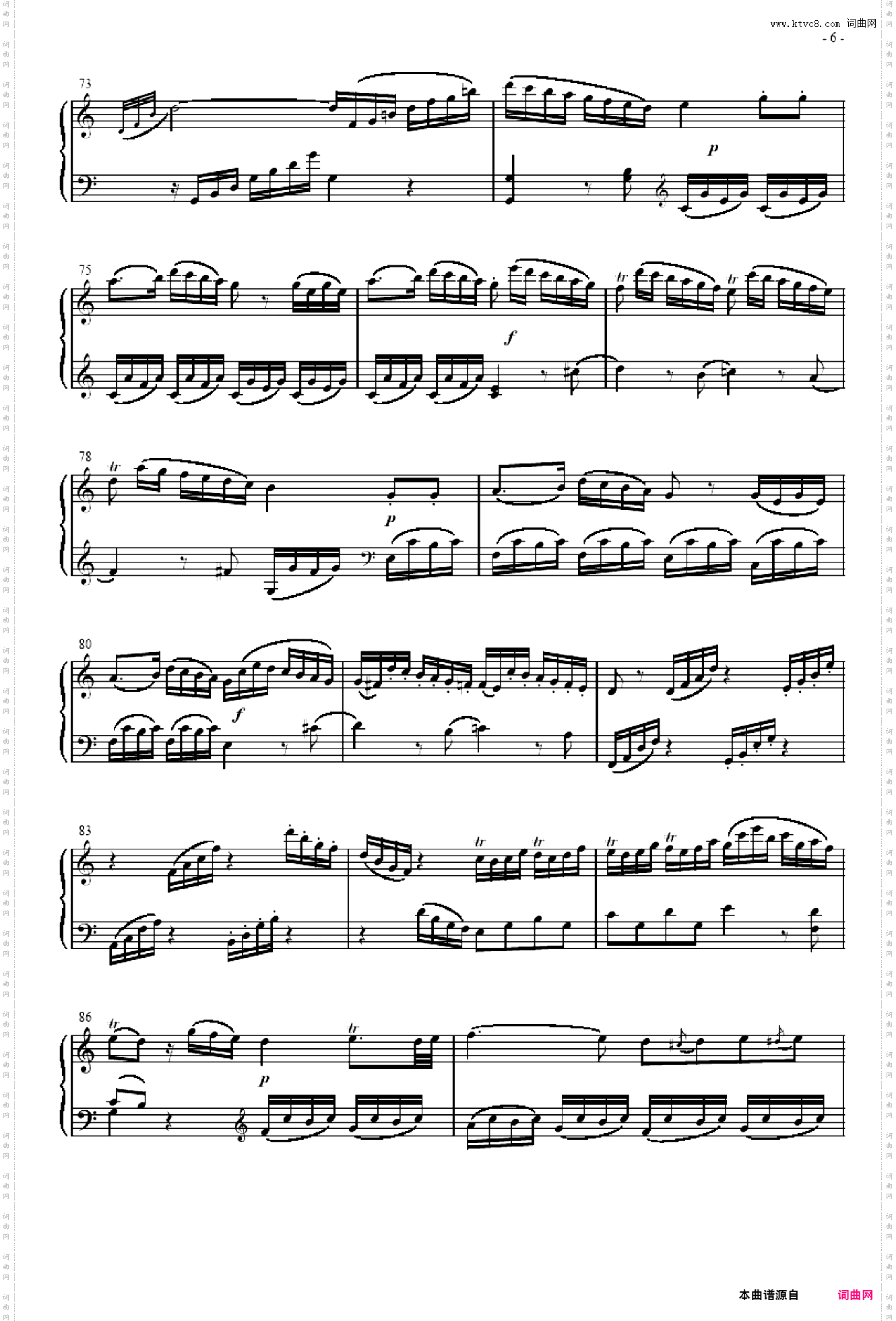 奏鸣曲 Sonatas K279Mvt·1