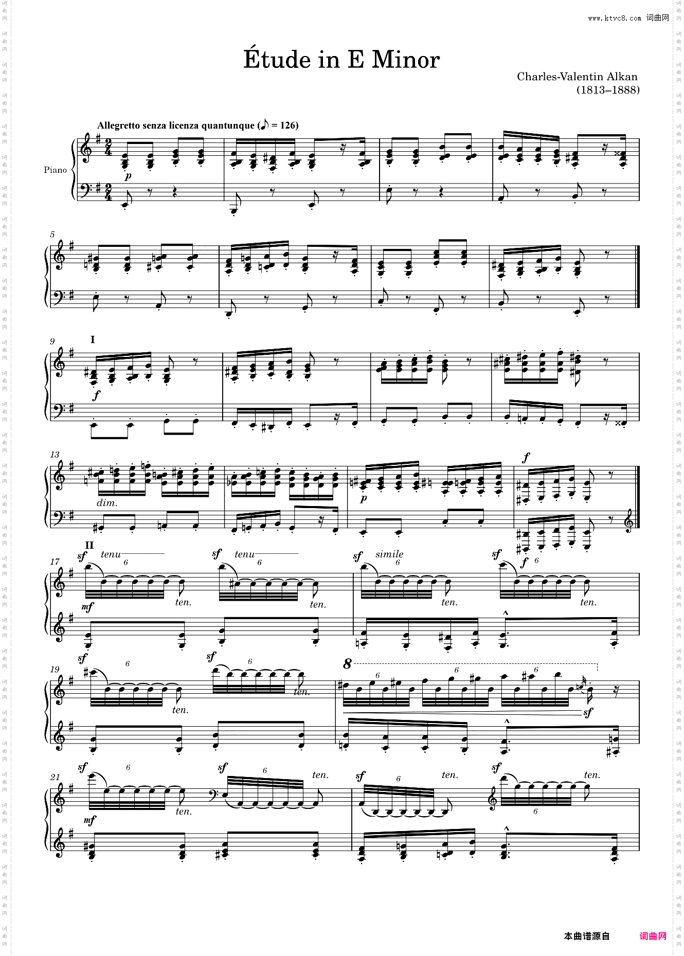 étude Opus 39 No· 12 in E Minor, “Le Festin d’ésope”