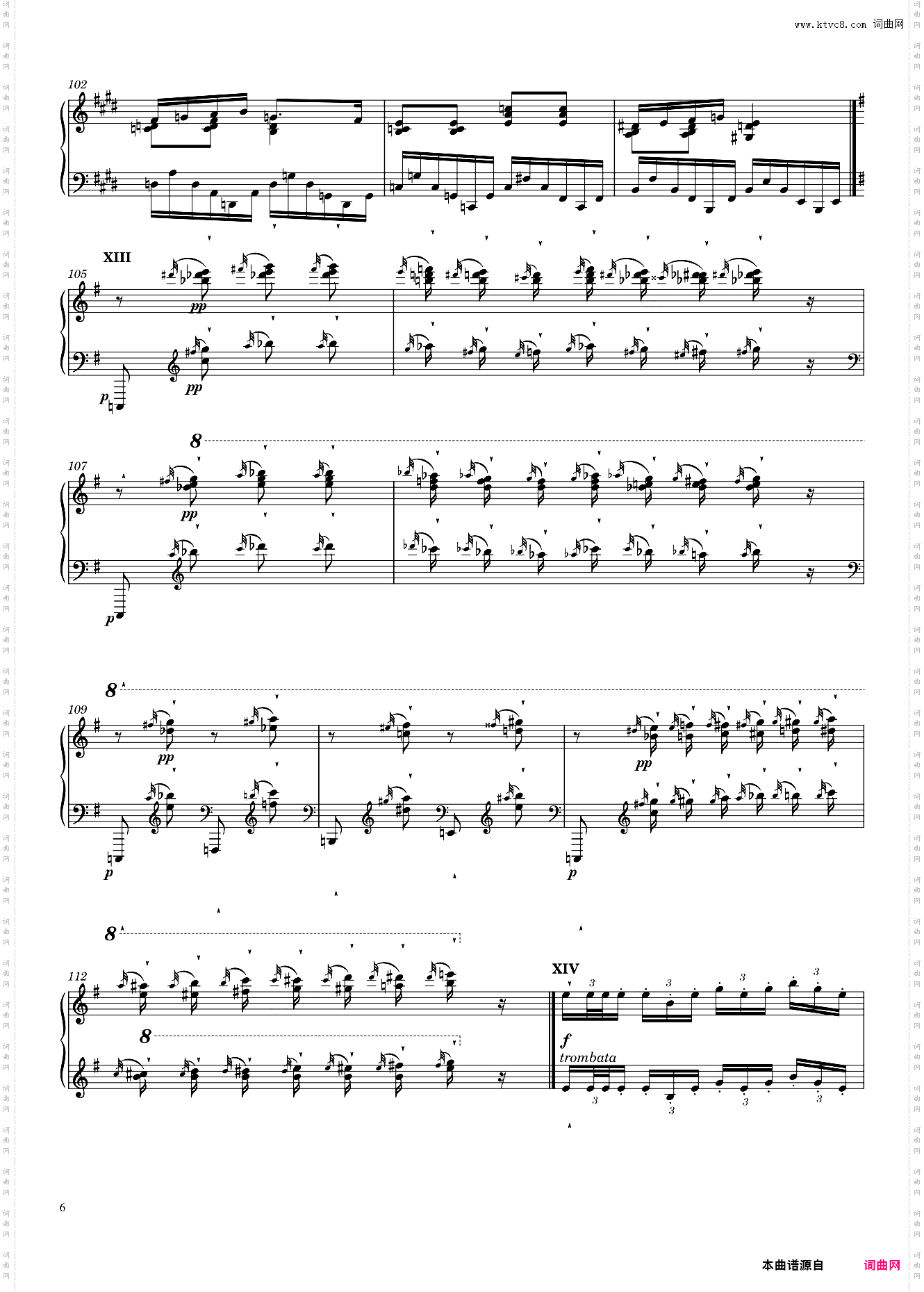 étude Opus 39 No· 12 in E Minor, “Le Festin d’ésope”