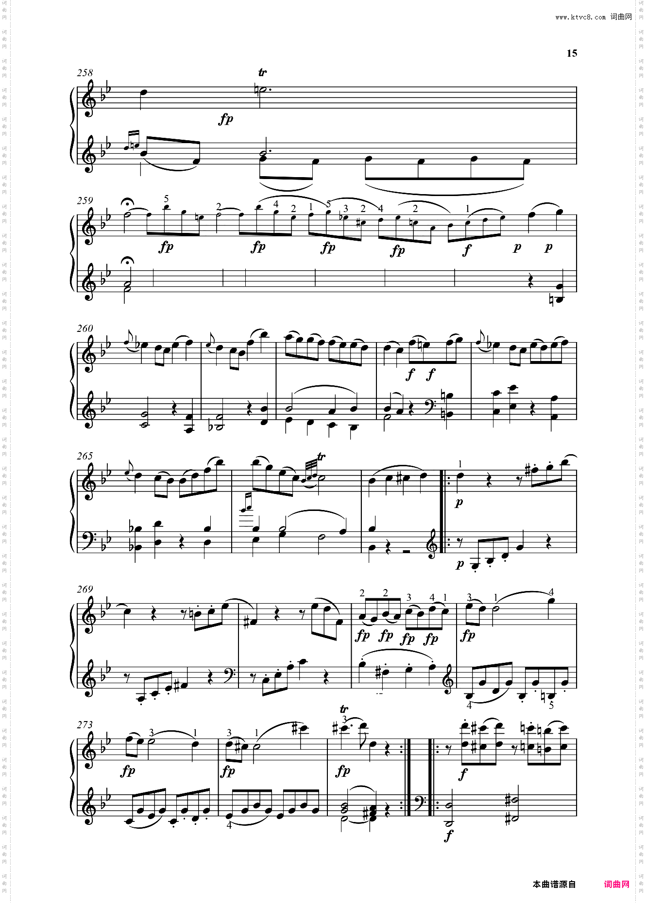 钢琴奏鸣曲KV281