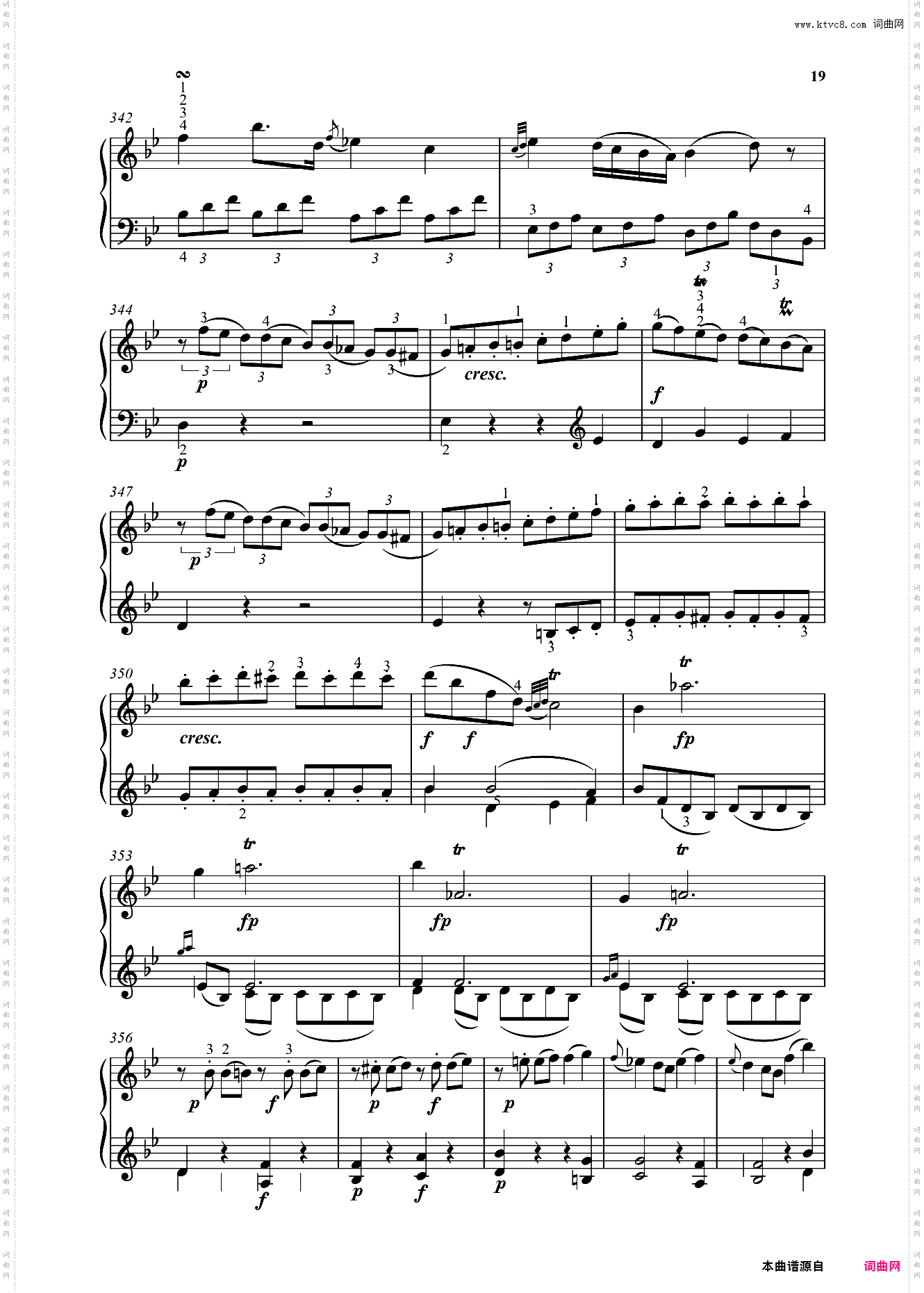 钢琴奏鸣曲KV281