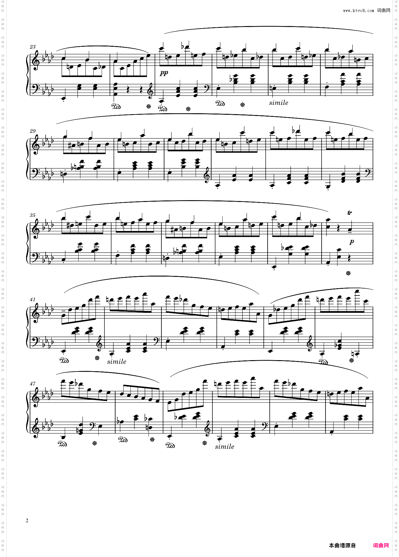 降A大调圆舞曲 Waltz Opus 42 in A? Major