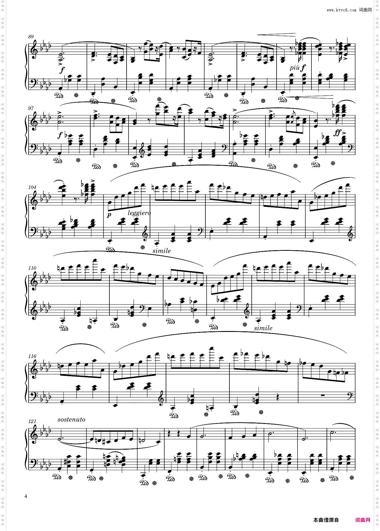 降A大调圆舞曲 Waltz Opus 42 in A? Major