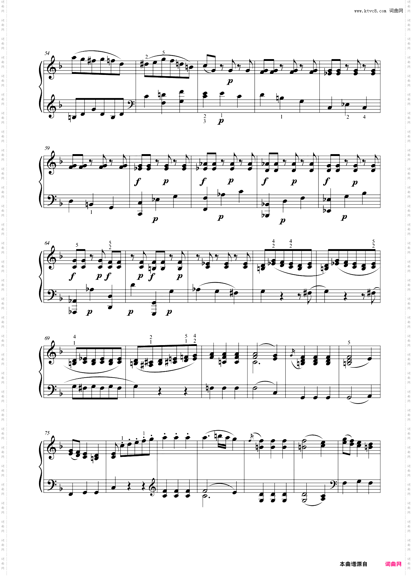 第七级 奏鸣曲K·332第一乐章