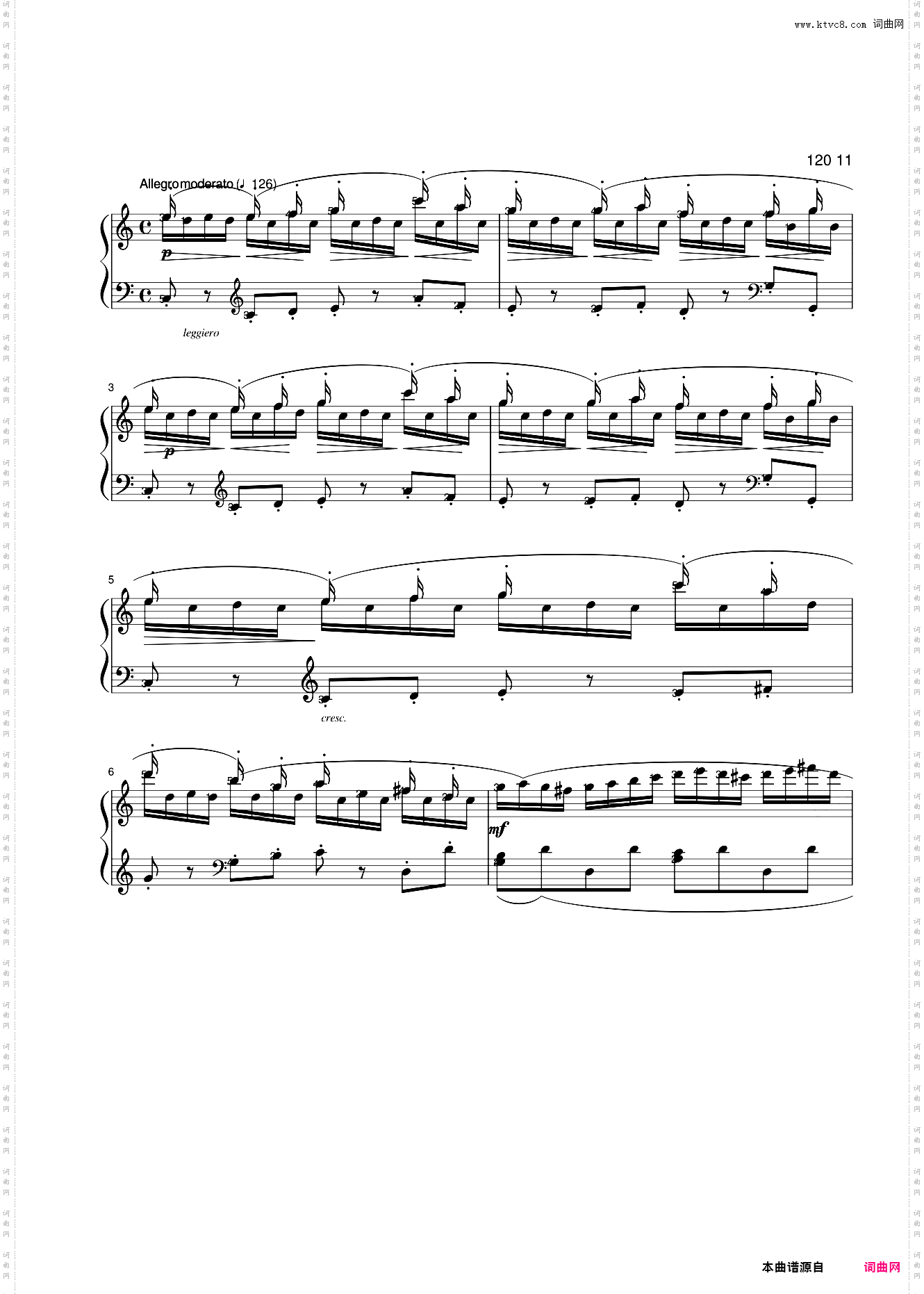 13第六级 练习曲一