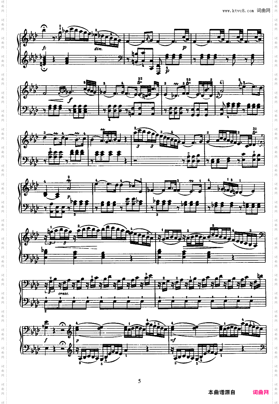 52首钢琴奏鸣曲 52 Piano SonatasPiano Sonata No 46 in Ab_NoRestriction