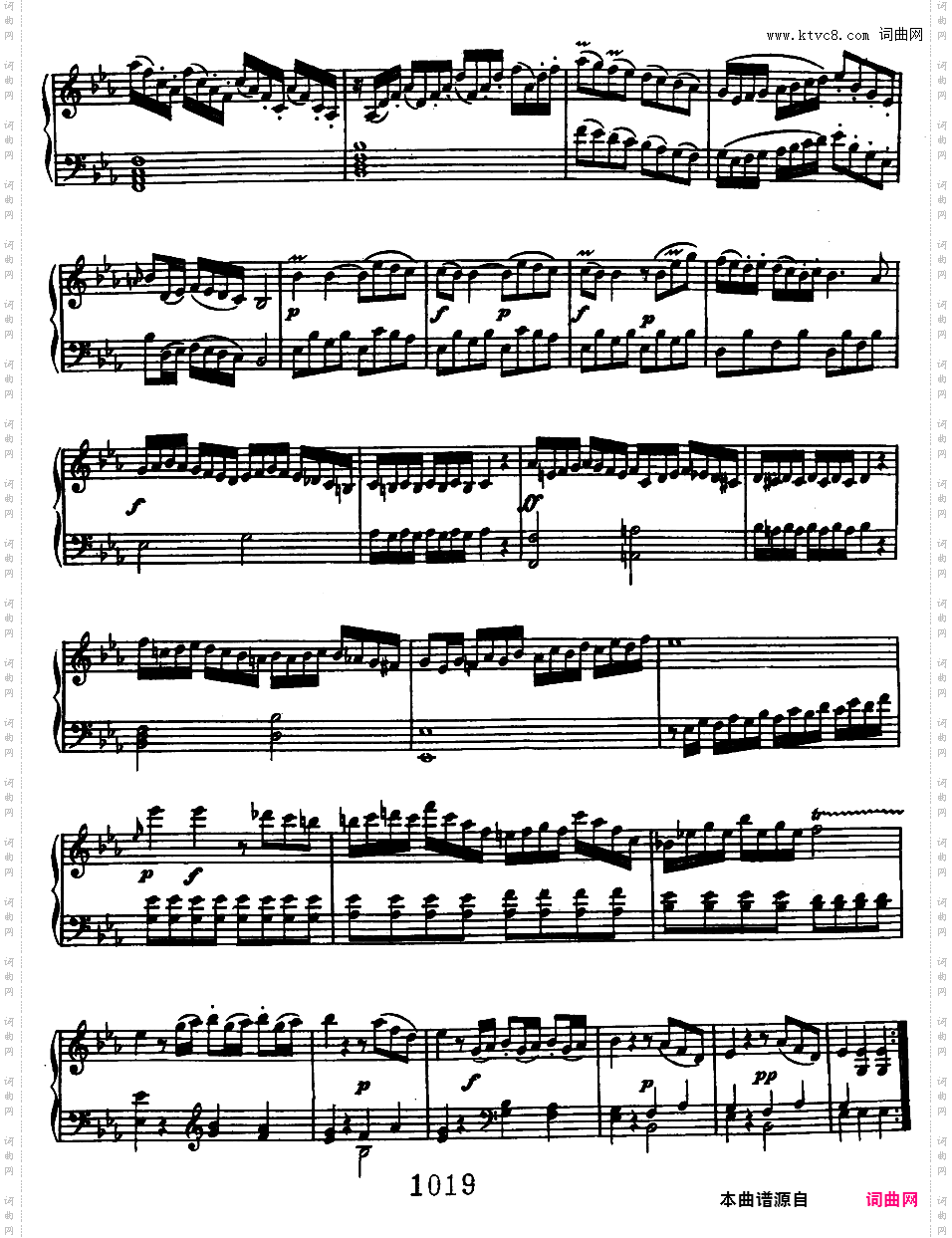 六首钢琴小奏鸣曲Beethoven Sonatina in Eb
