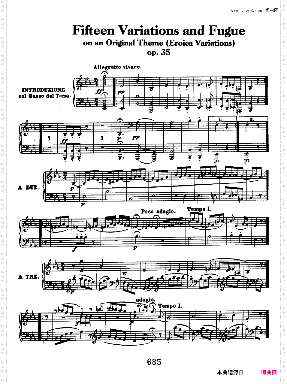 英雄变奏曲 Eroica Variations Op·35