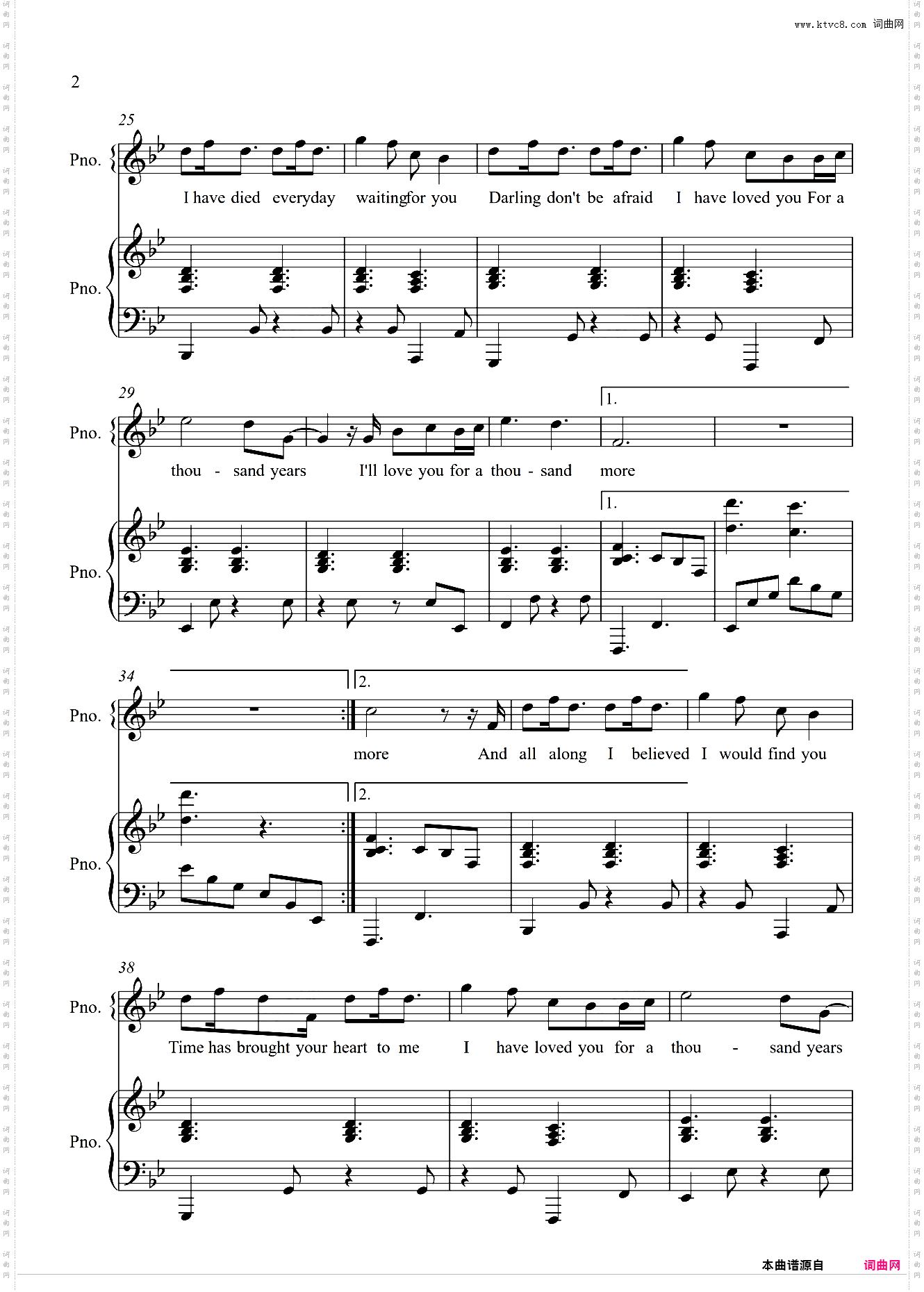 A Thousand Years【完美弹唱附词】泽大大 暮光之城