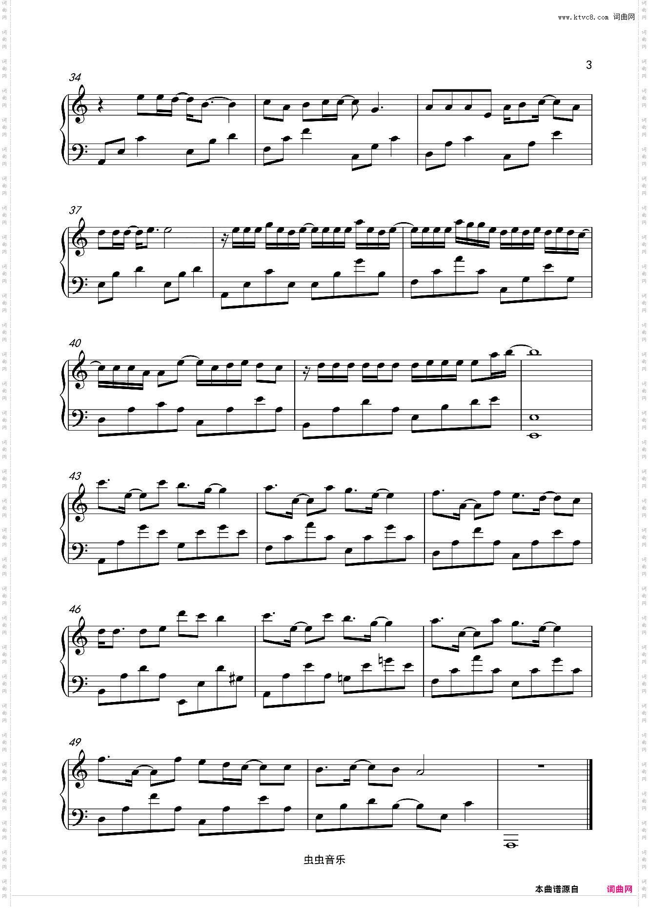 C调-落日与晚风-IN-K / 王忻辰 / 苏星婕〖简易版〗