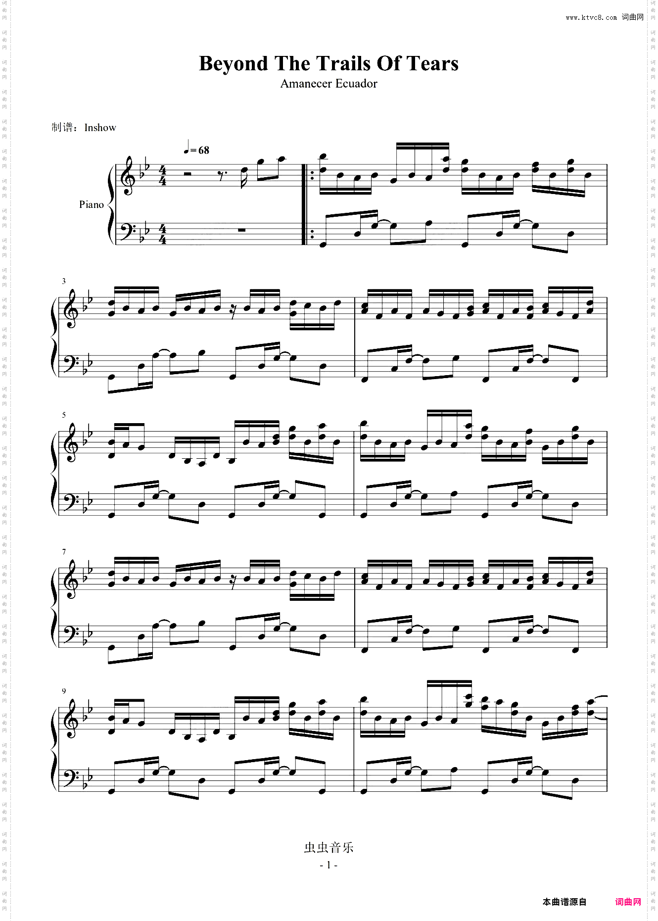 Beyond The Trails Of Tears【独奏】