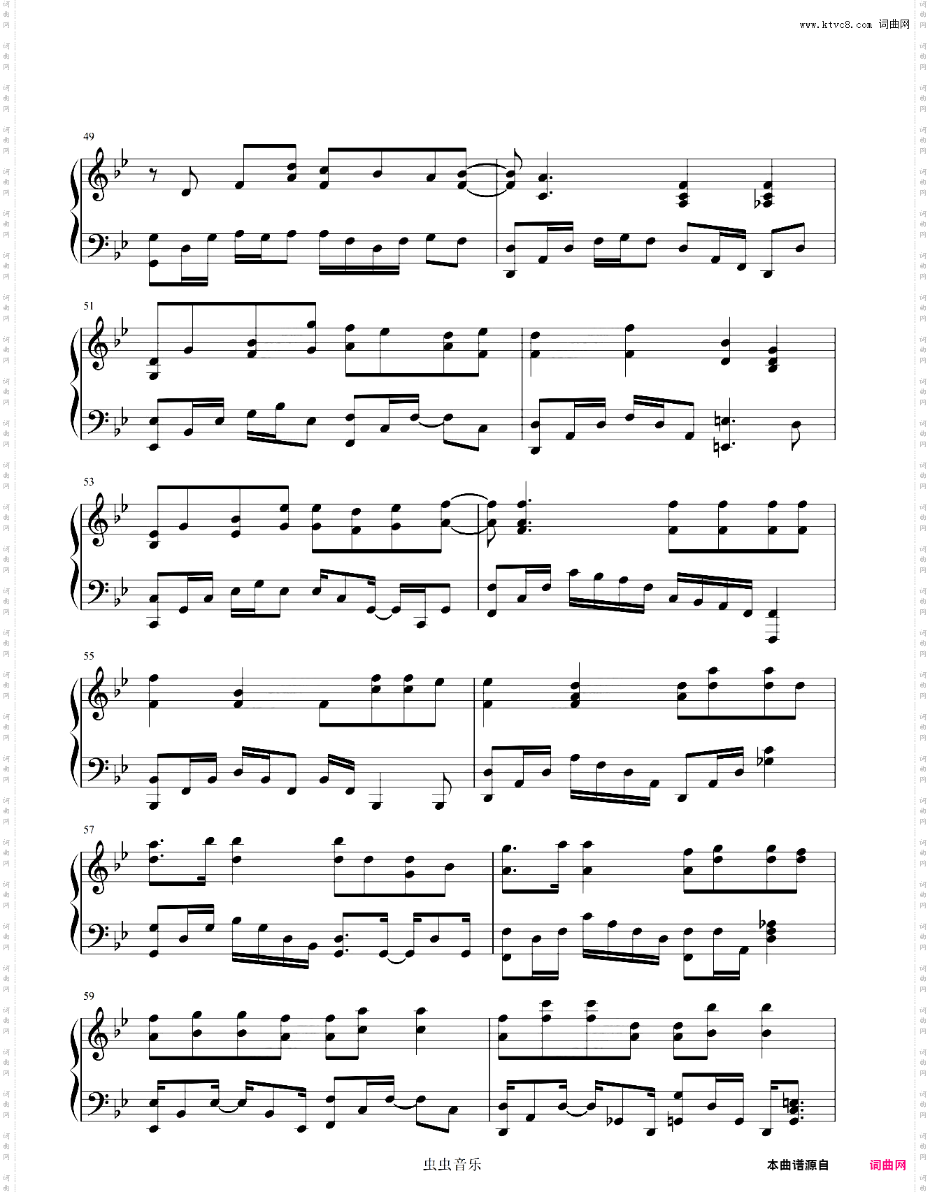 任然 - 飞鸟和蝉【独奏谱】