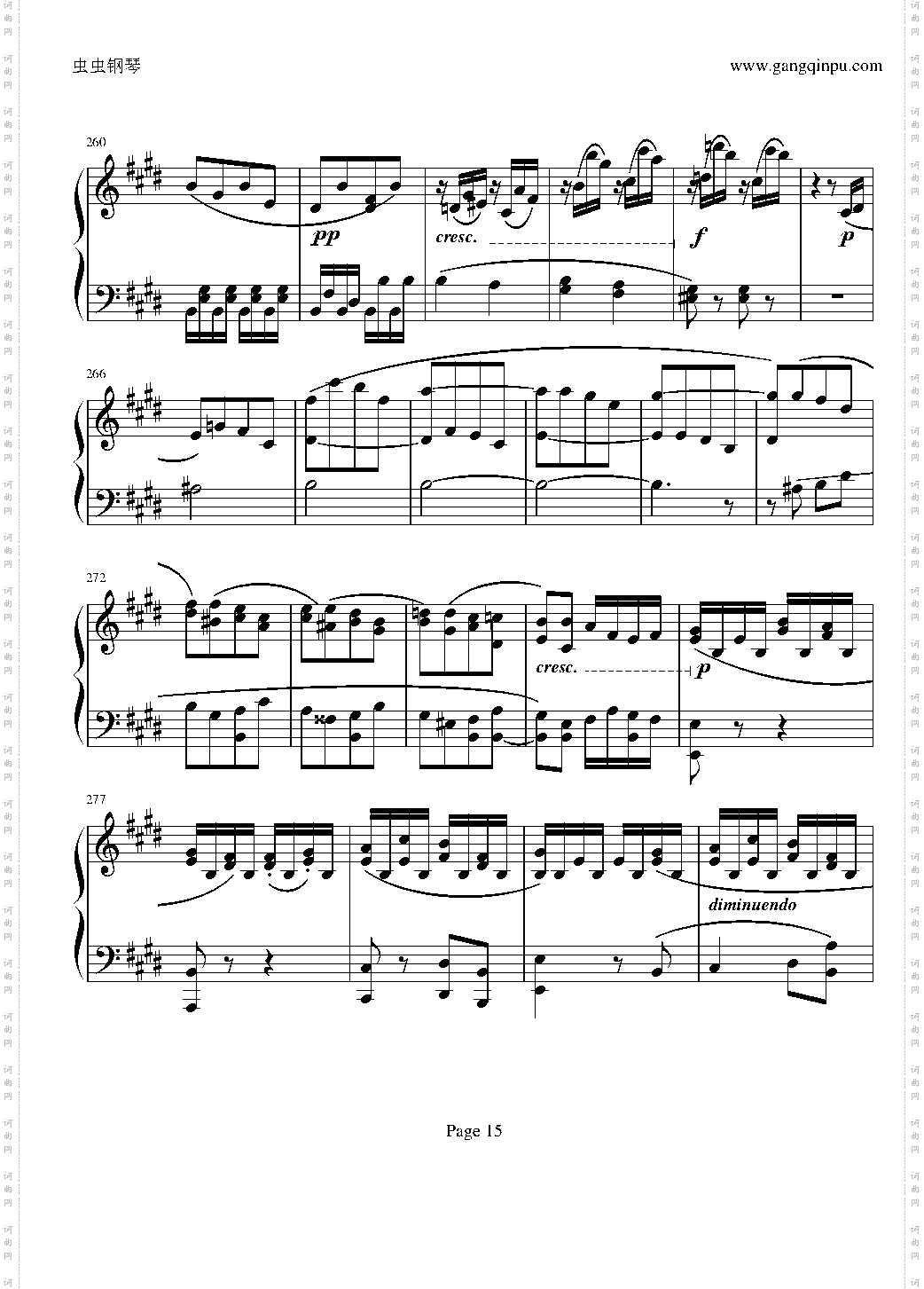 贝多芬第27钢琴奏鸣曲第二乐章