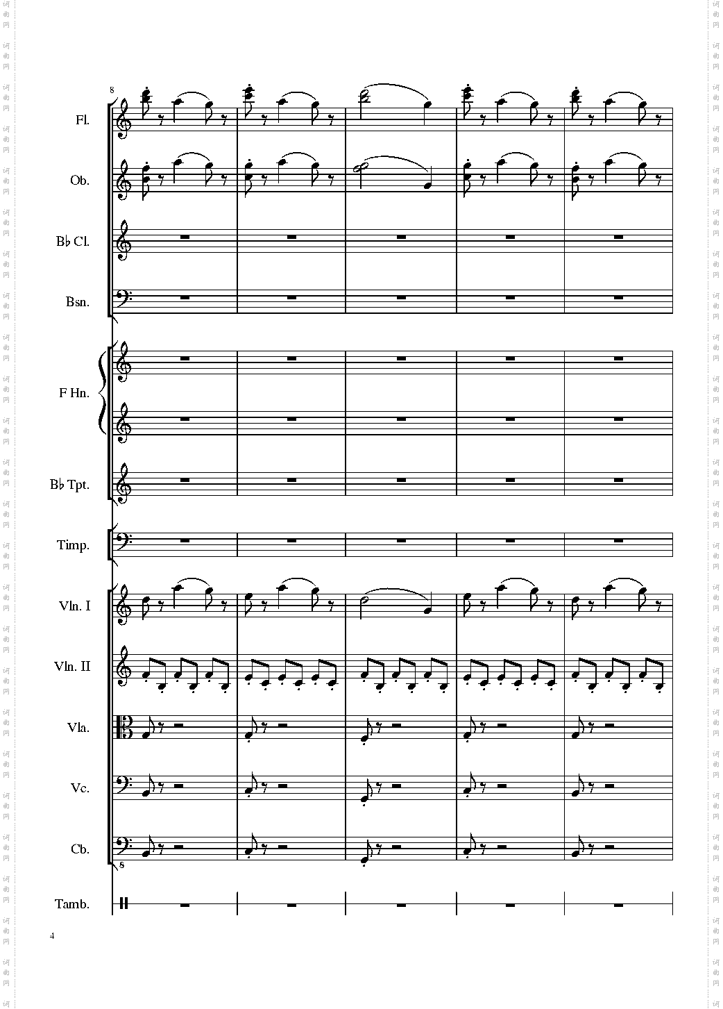 4 Contredanse for Chamber Orchestra, Op·120 No·1