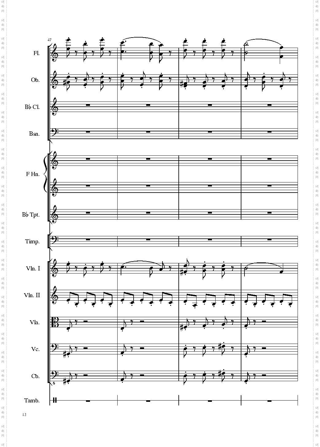 4 Contredanse for Chamber Orchestra, Op·120 No·1